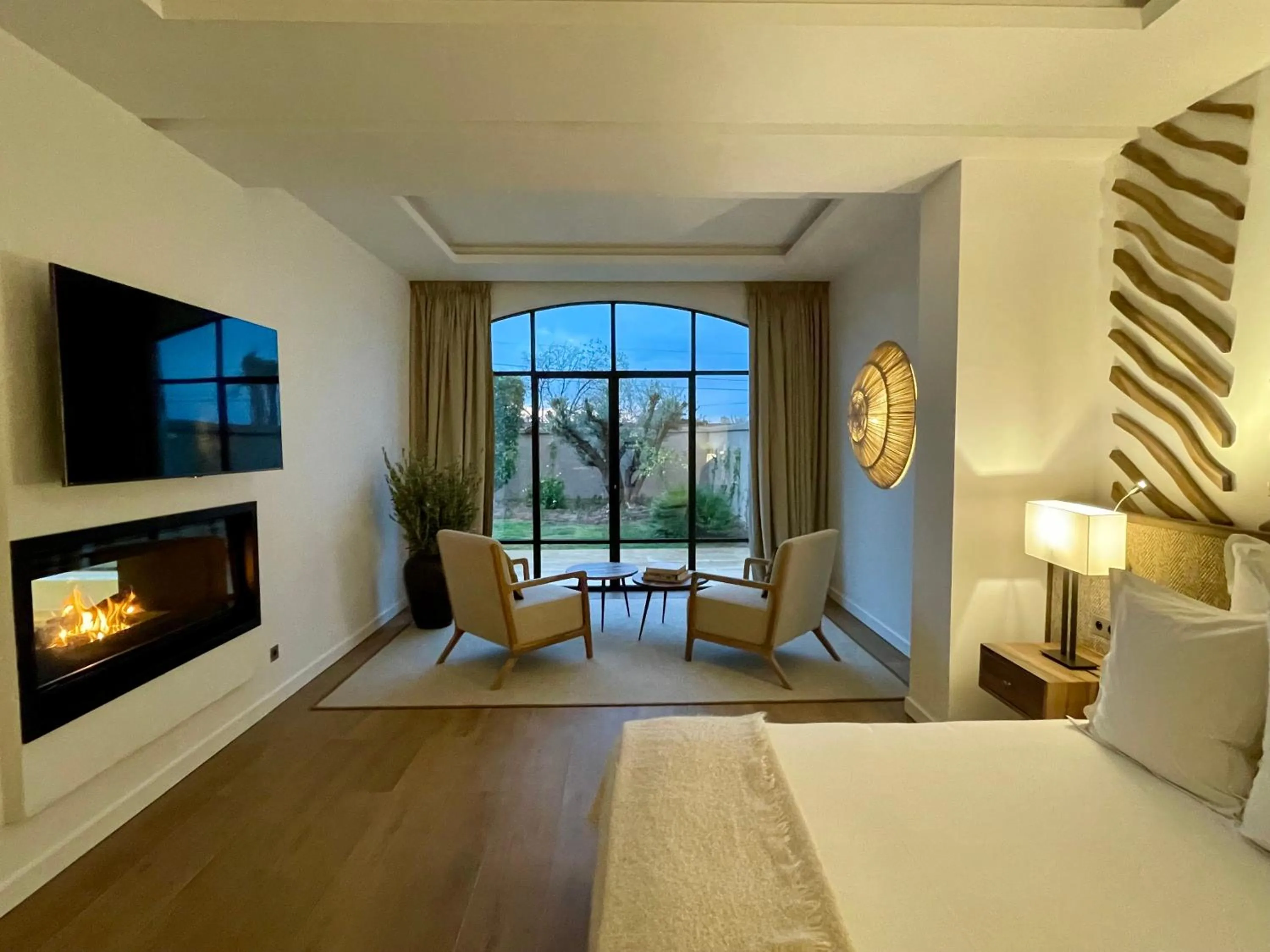 Living room, Bed in Ksar Char-Bagh Small Luxury Hotels