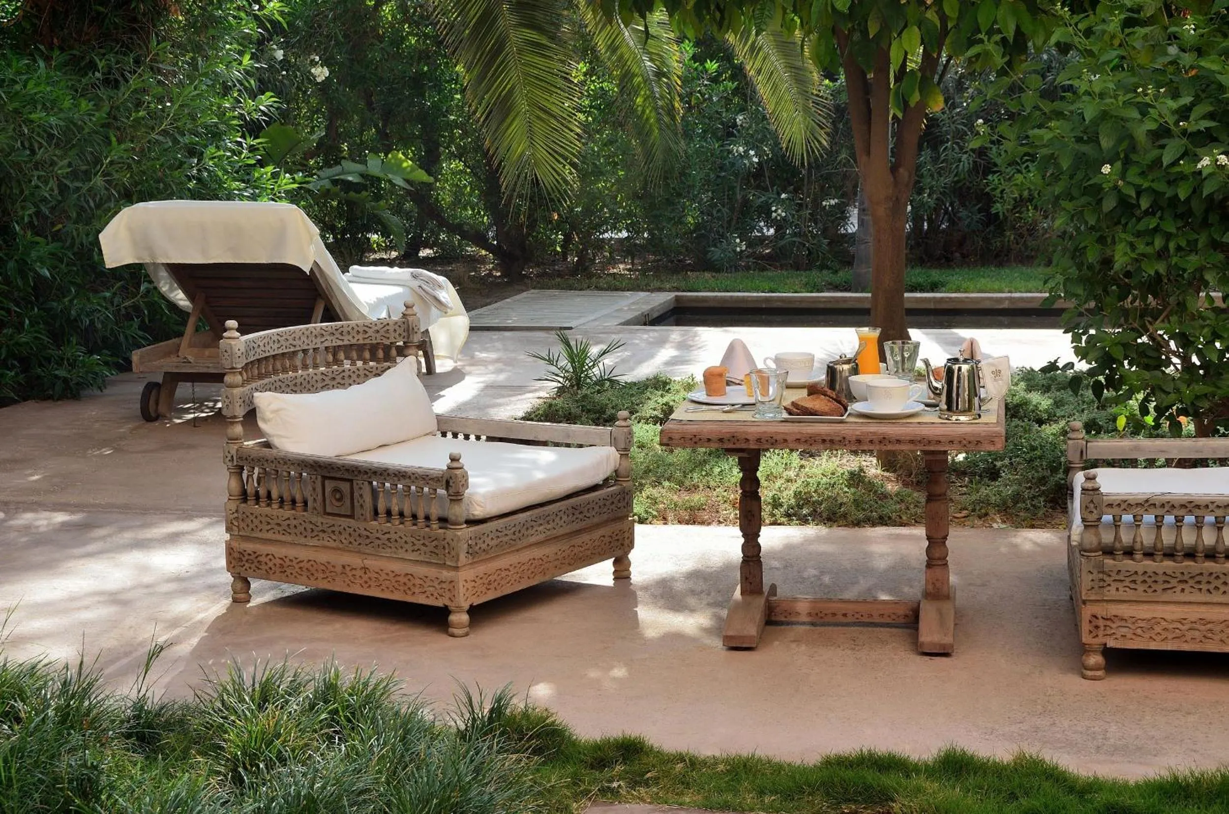 Garden in Ksar Char-Bagh Small Luxury Hotels