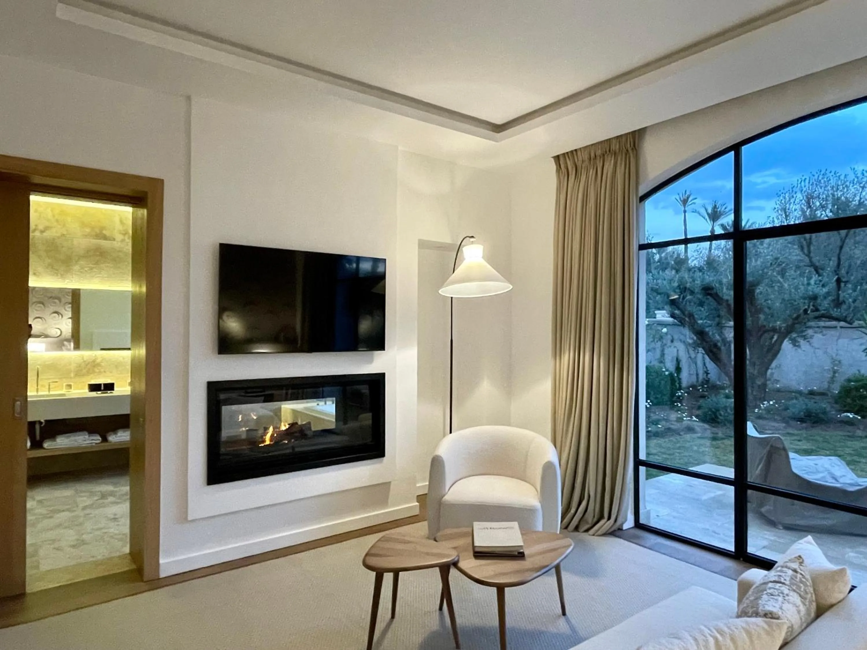 Seating area in Ksar Char-Bagh Small Luxury Hotels