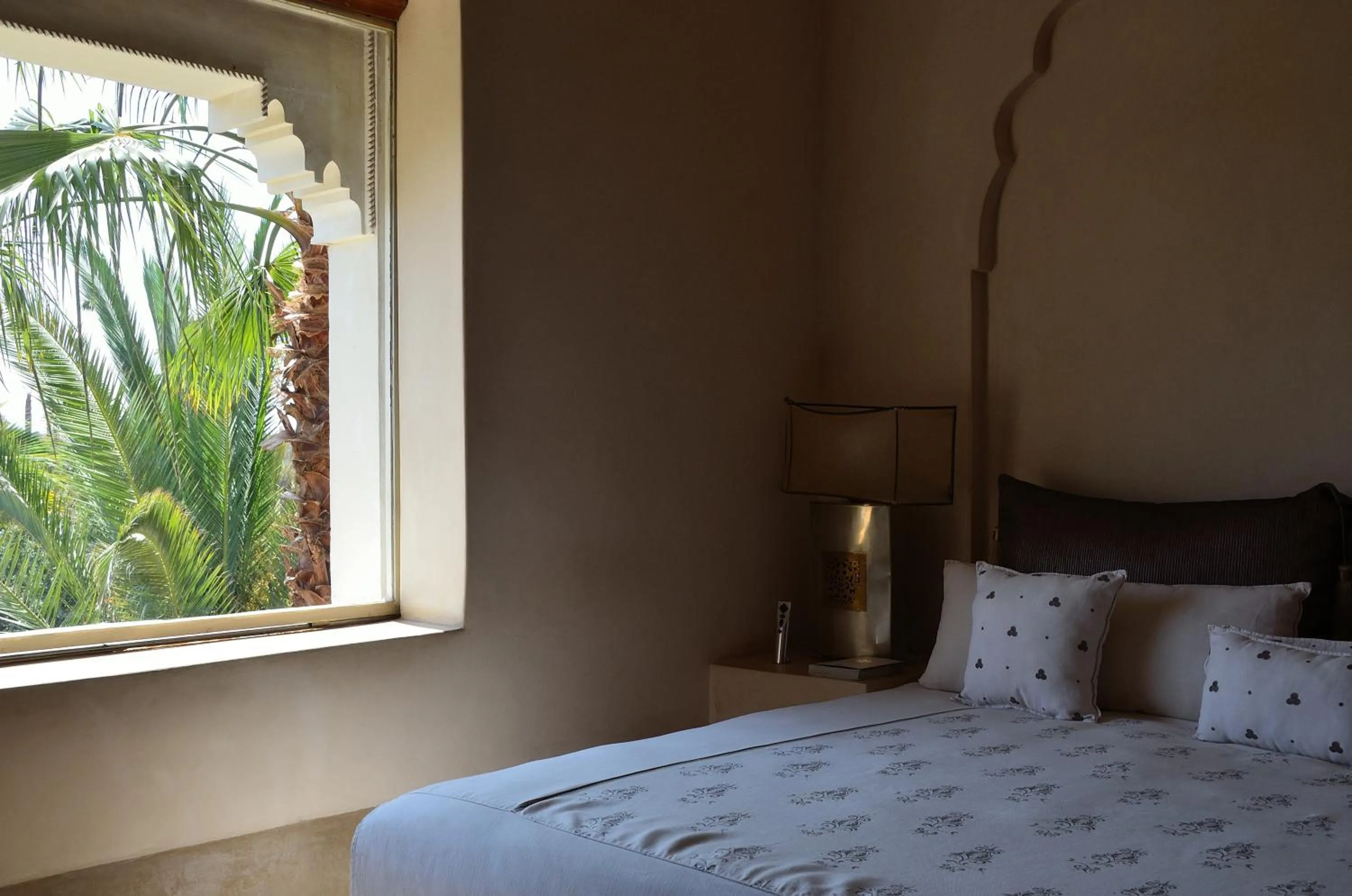 Bed in Ksar Char-Bagh Small Luxury Hotels