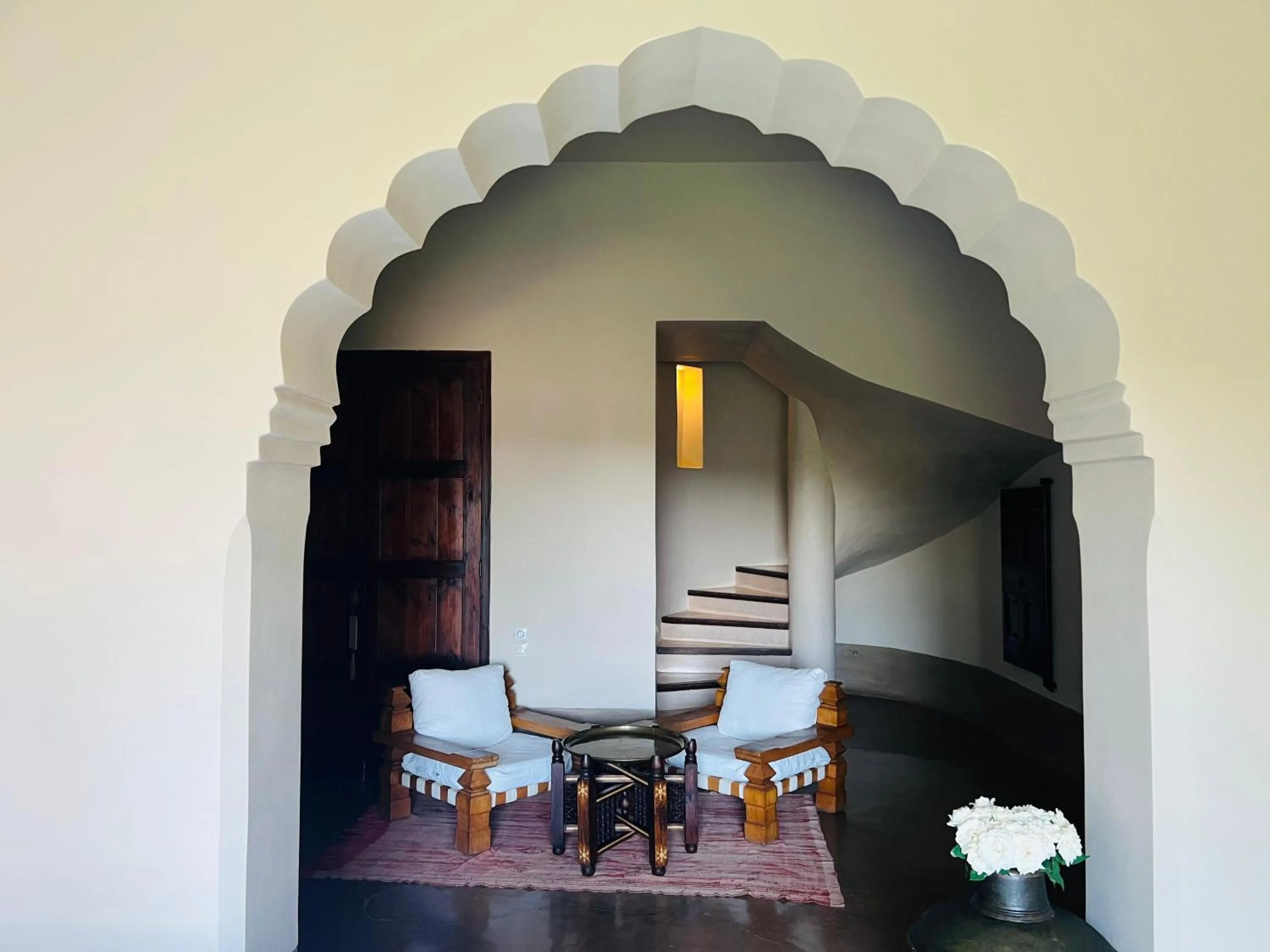 Living room in Ksar Char-Bagh Small Luxury Hotels