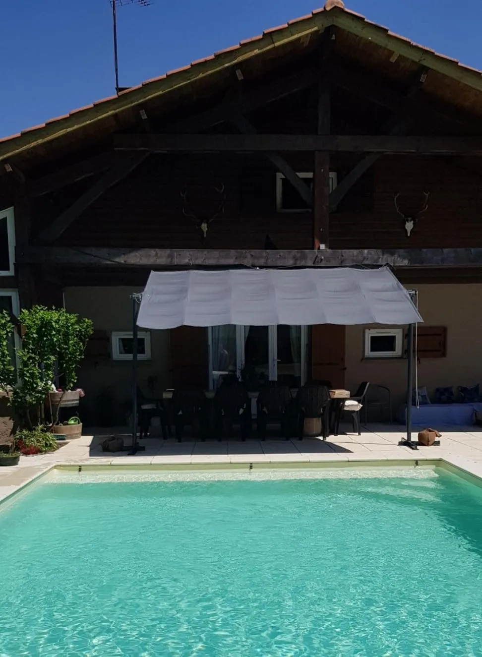 Swimming pool in Chalet du moulin