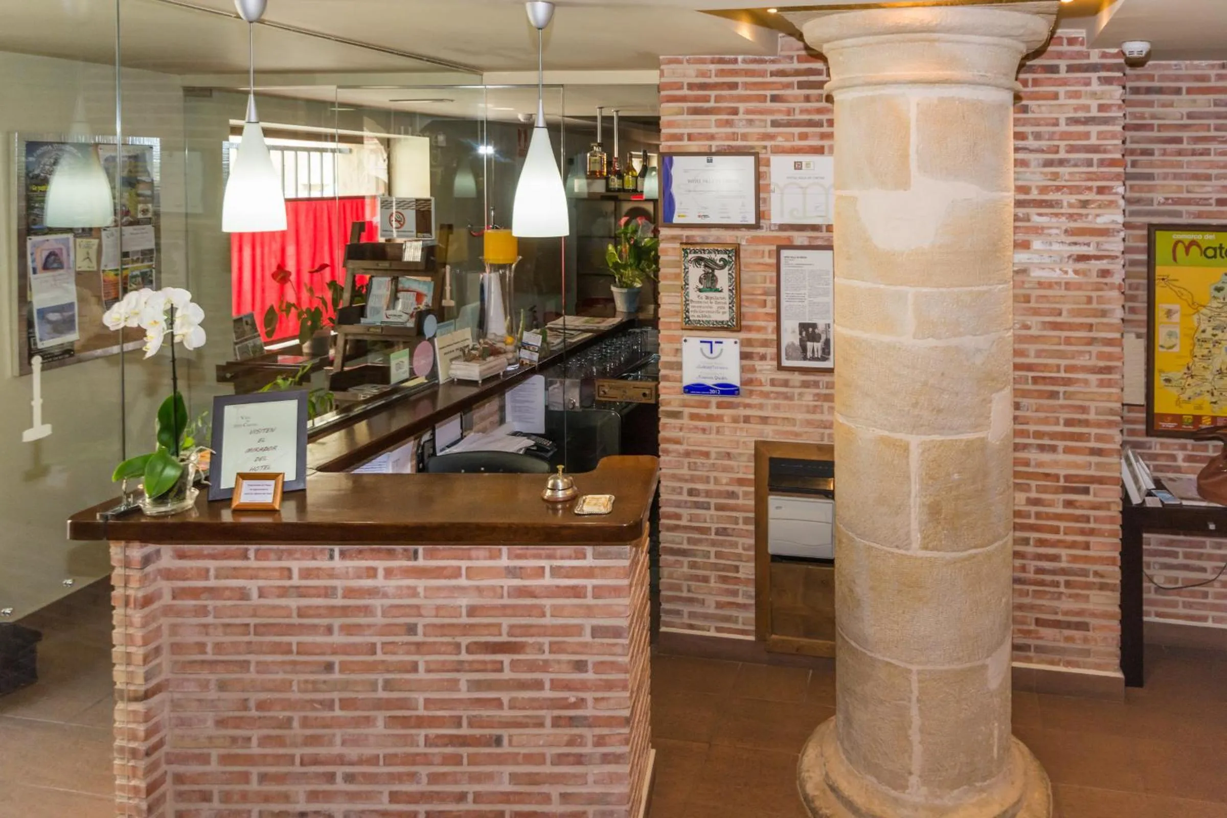 Lobby or reception in Hotel Villa de Cretas