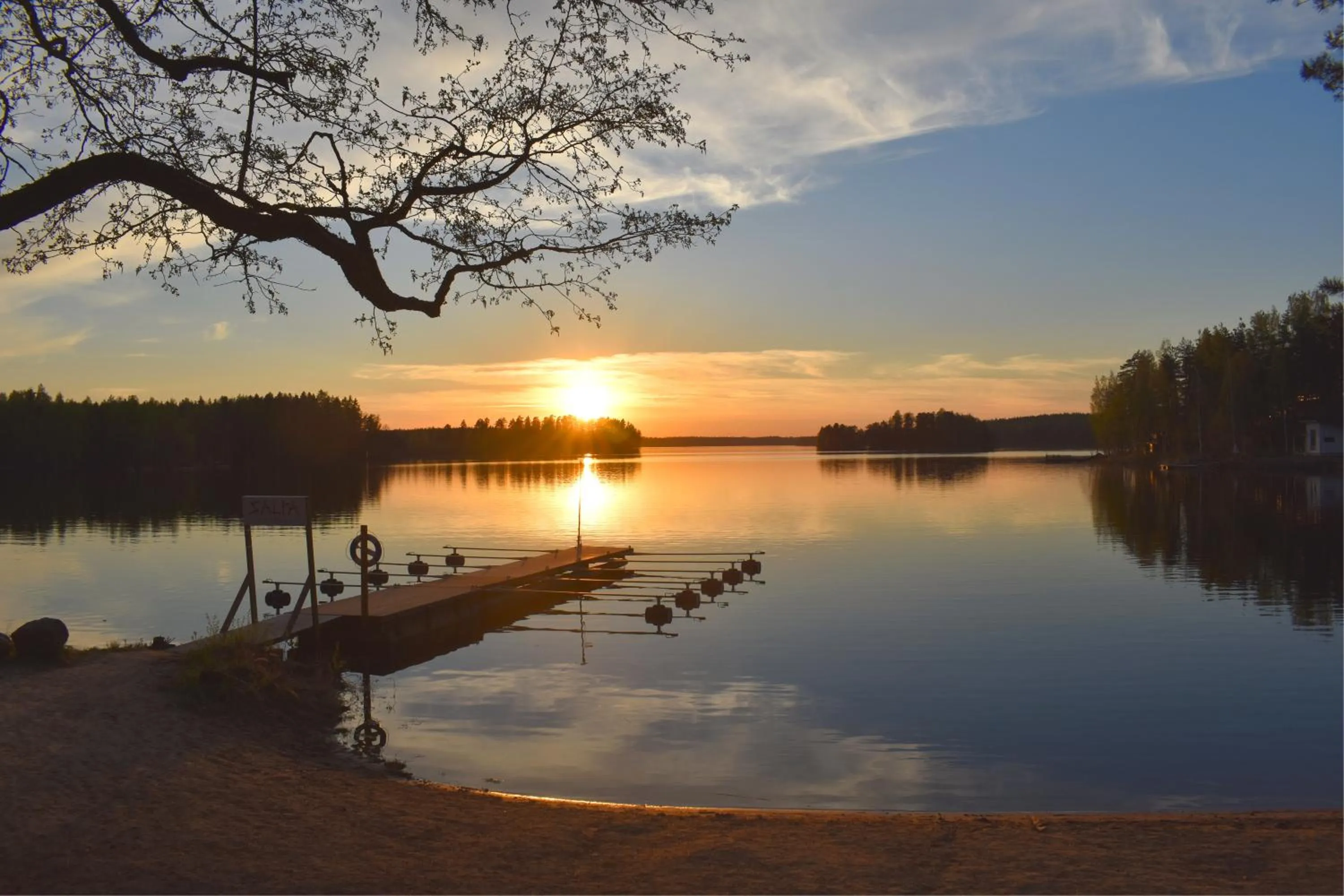 Lake view in Hotelli Salpa