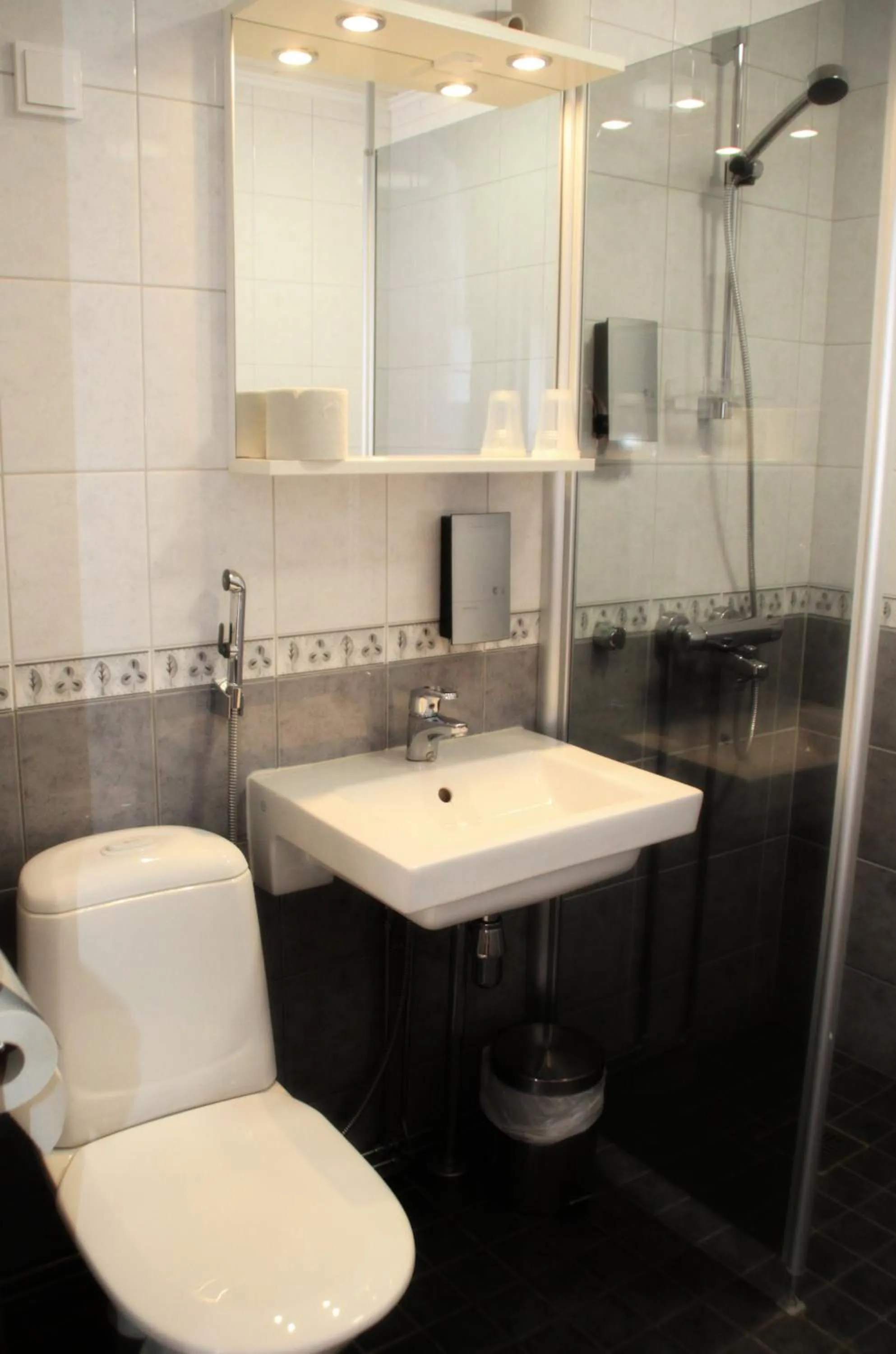 Shower in Hotelli Salpa