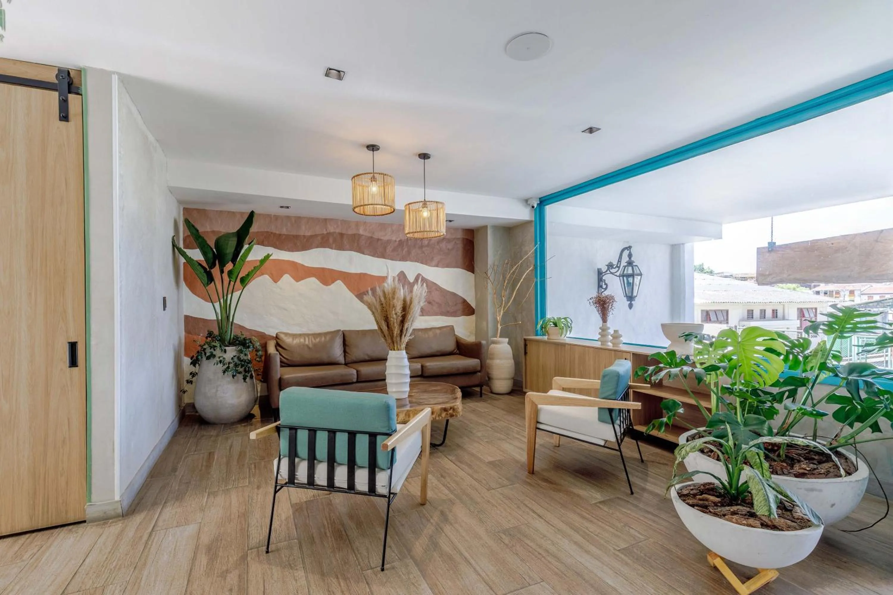 Living room, Bed in Hotel Salento Real Eje Cafetero