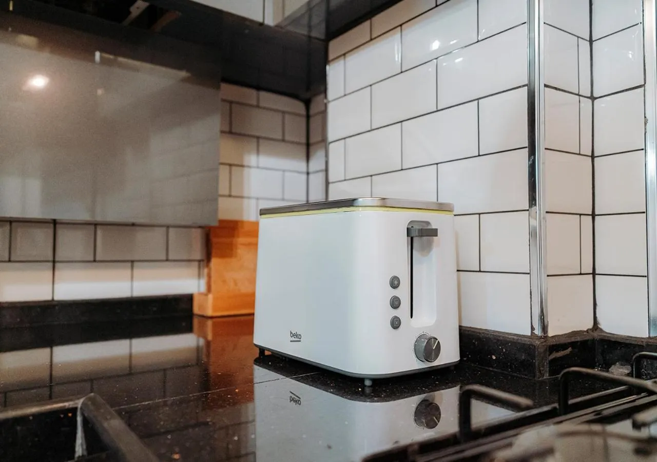 Kitchen or kitchenette in Umut Apartments