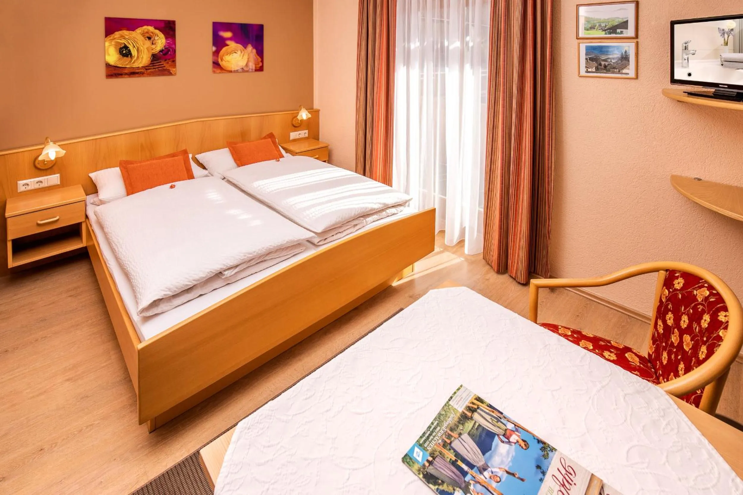 Bed in Pension Silberbauer