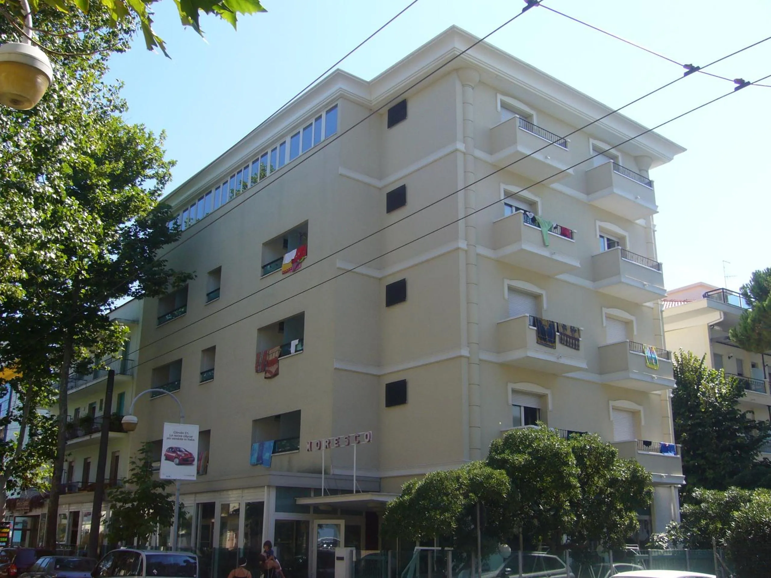 Property building in Hotel Moresco Riccione - Piscina Beach Village