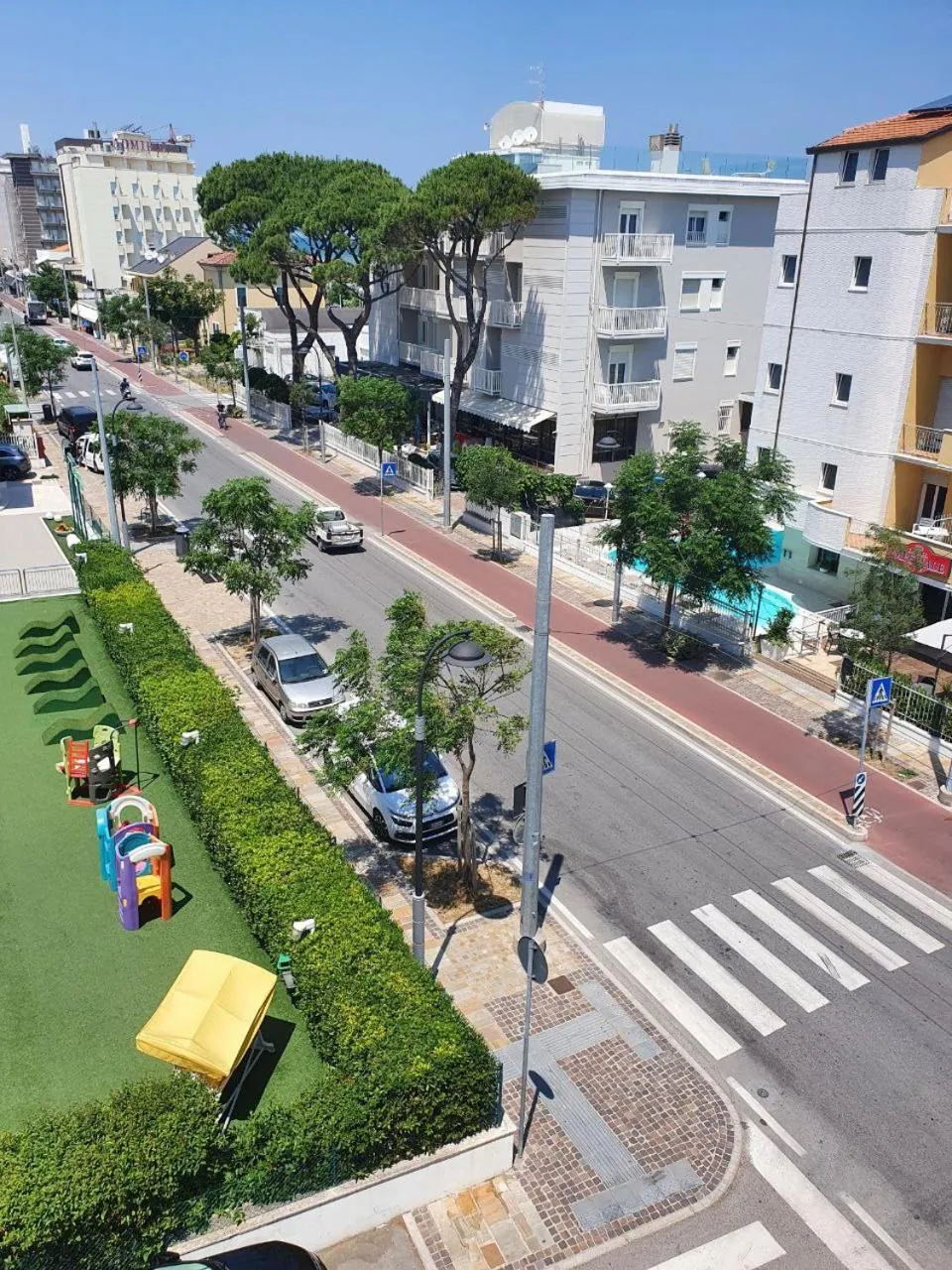 Street view in Hotel Moresco Riccione - Piscina Beach Village