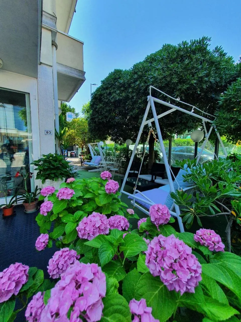 Garden in Hotel Moresco Riccione - Piscina Beach Village