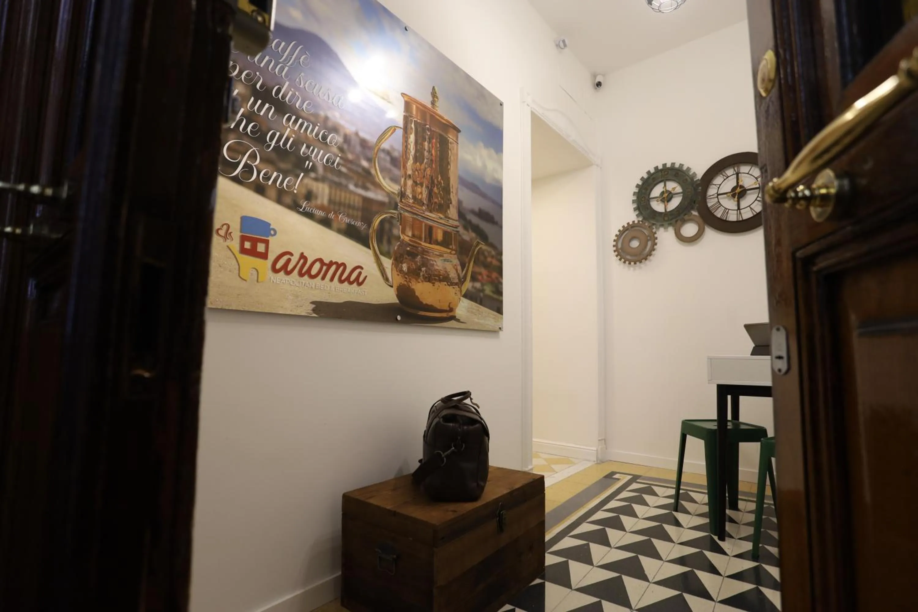 Lobby or reception in aroma - Neapolitan BnB