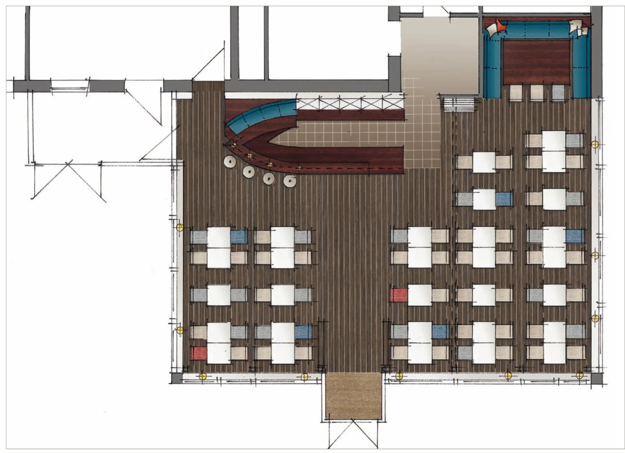 Floor plan in Hotel Admiral Scheer