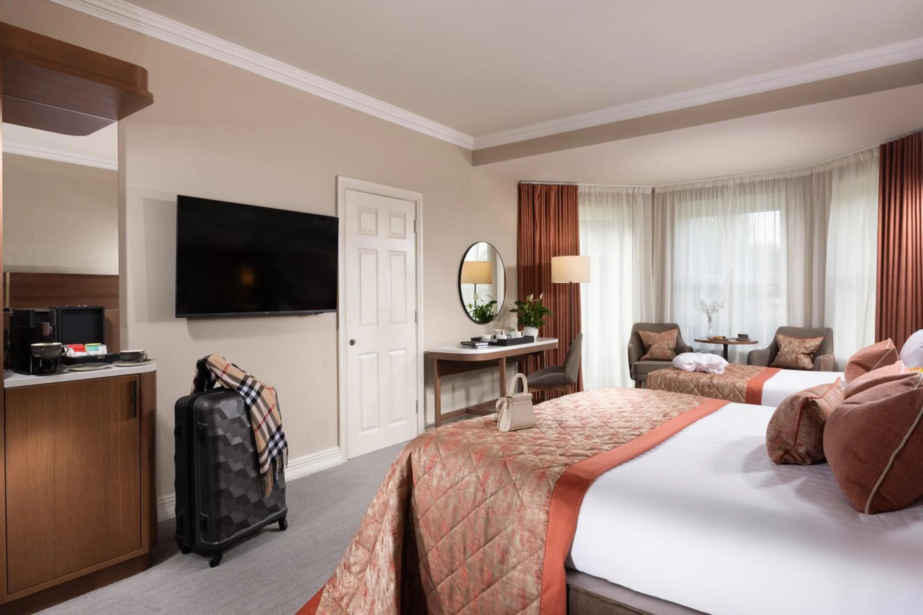 Bed in Tulfarris Hotel and Golf Resort