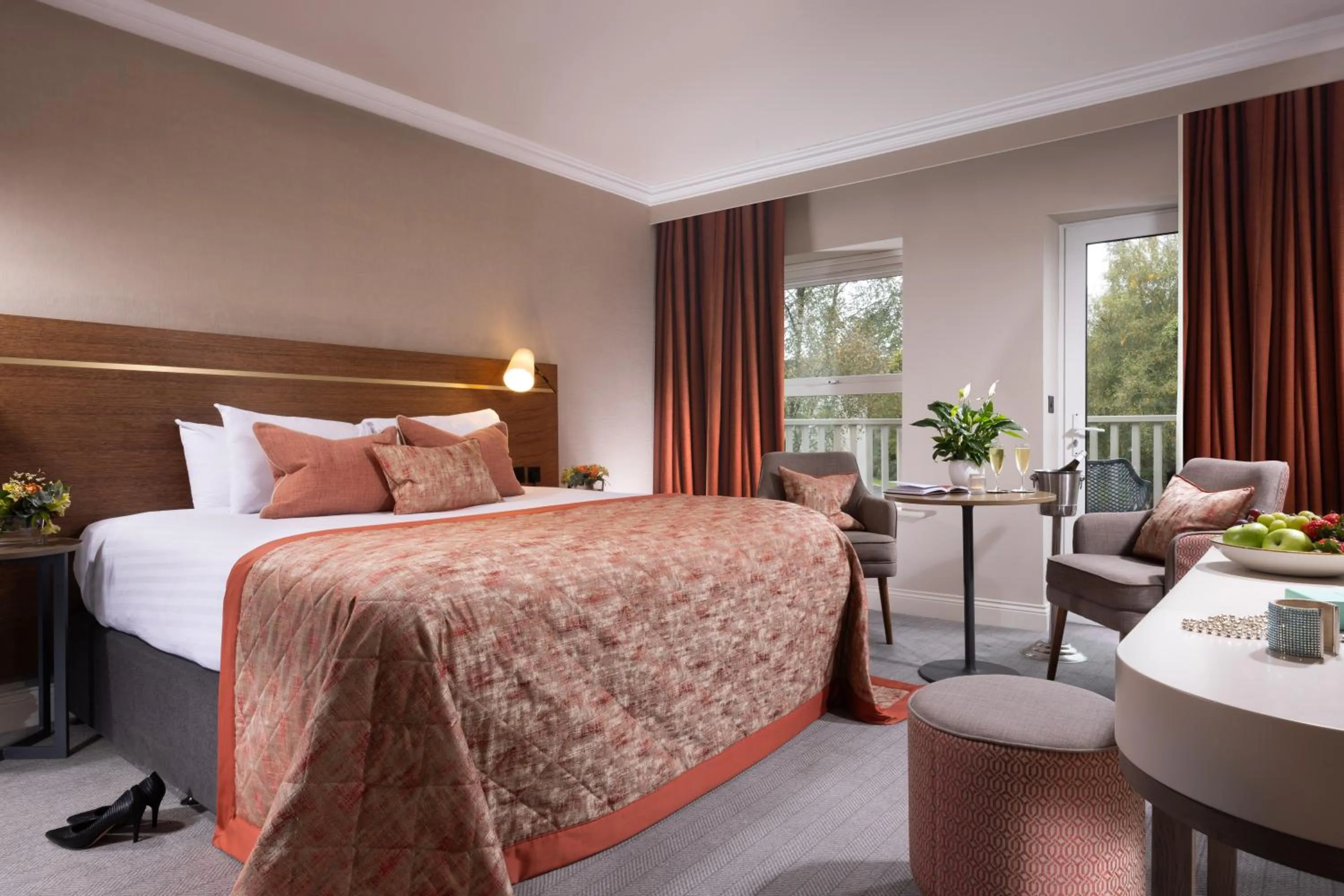 Bed in Tulfarris Hotel and Golf Resort