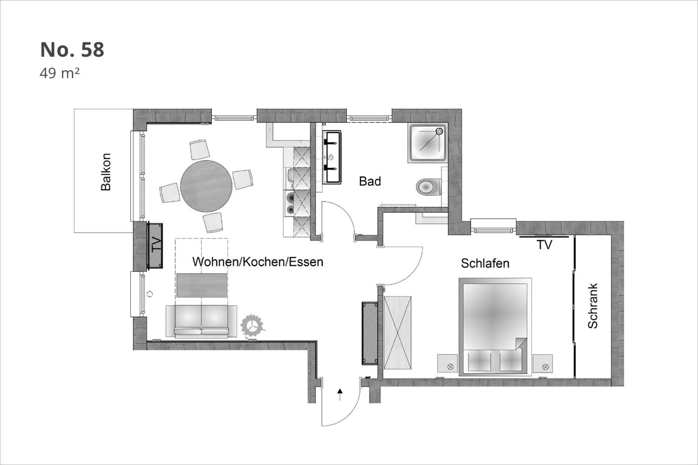 Photo of the whole room in Min Hüsung by Rujana