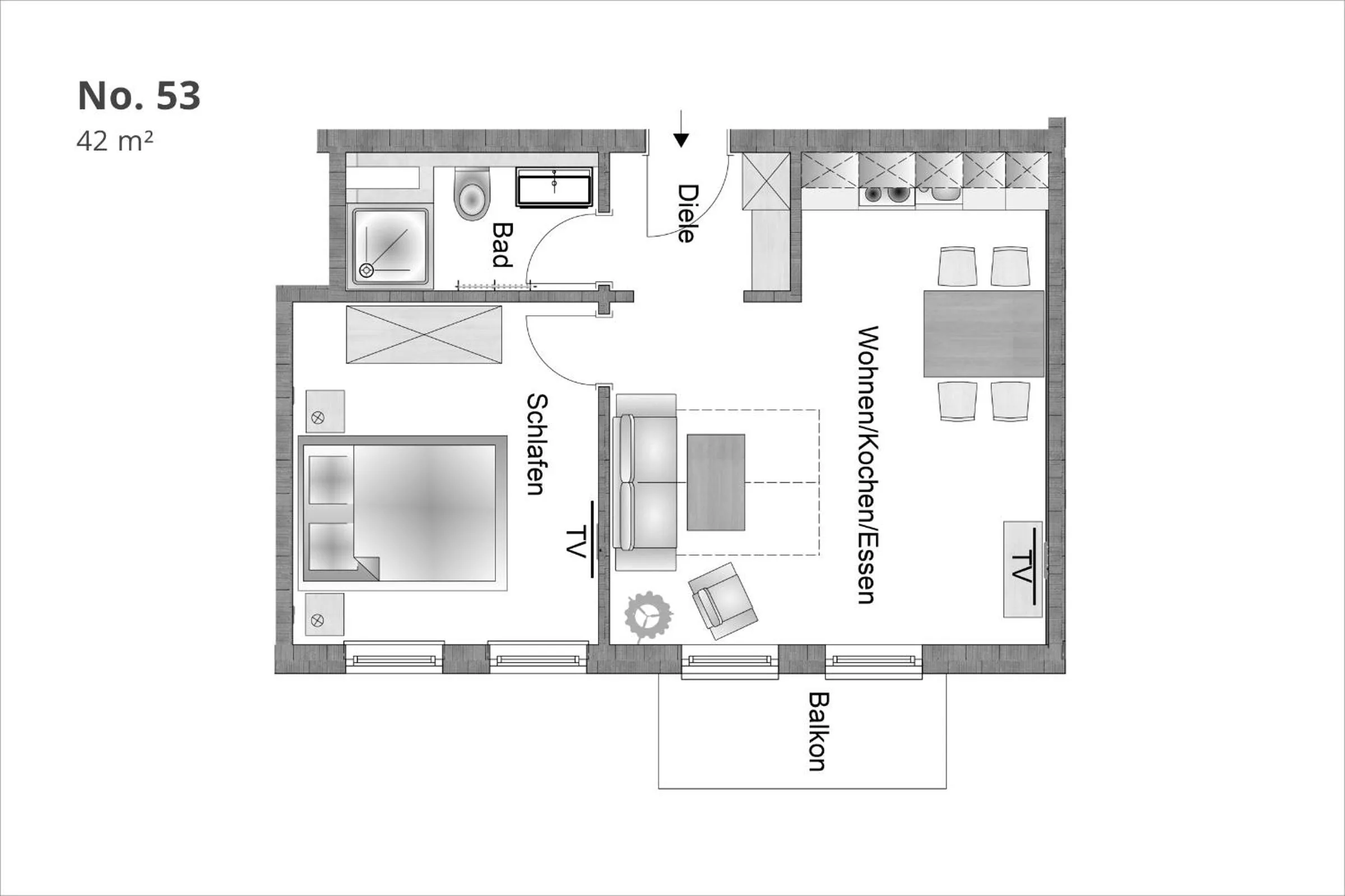 Photo of the whole room in Min Hüsung by Rujana