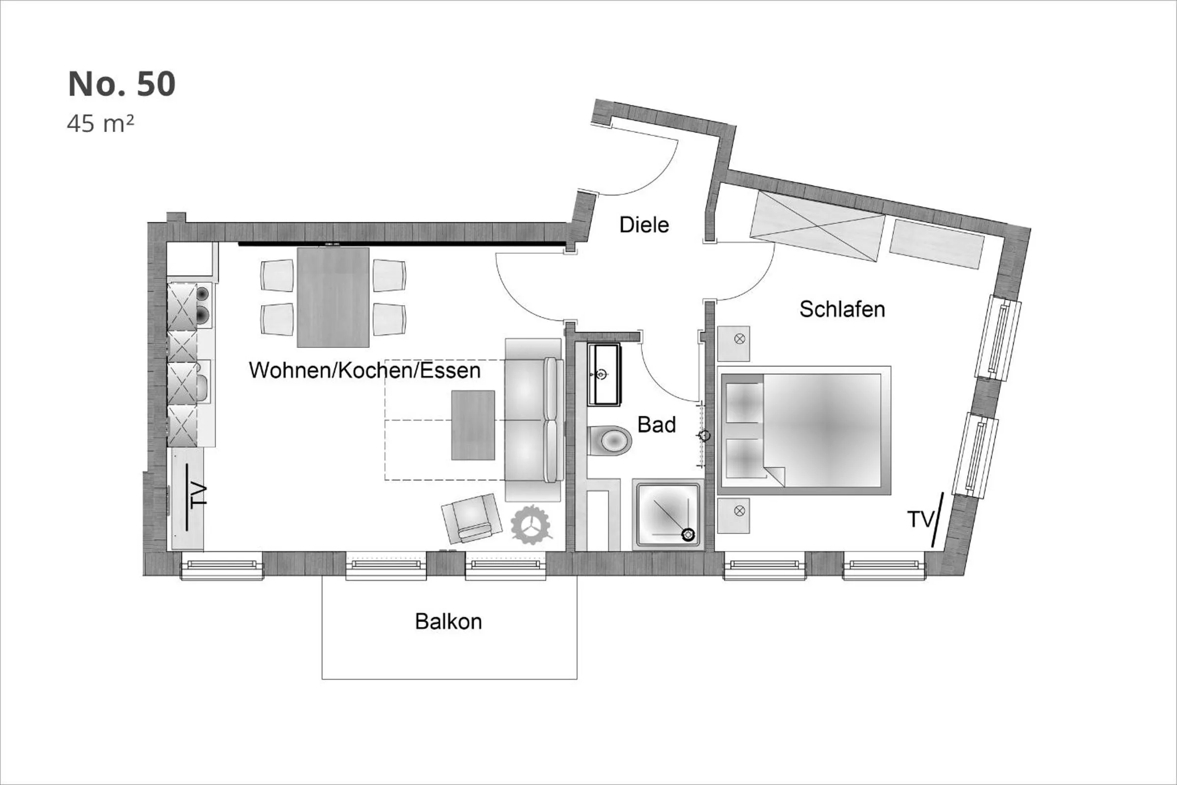 Floor plan in Min Hüsung by Rujana