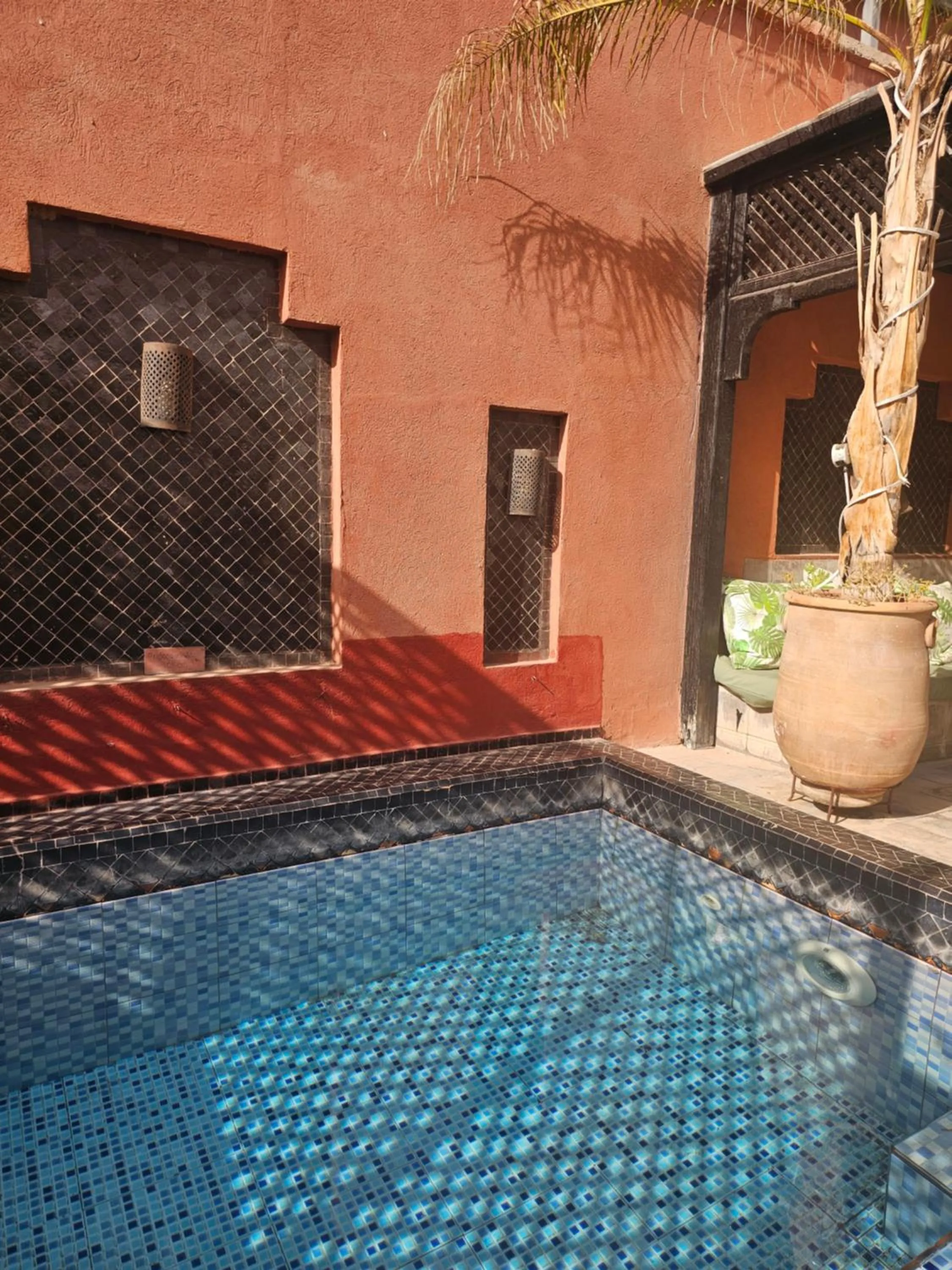 Pool view in Riad Alegria
