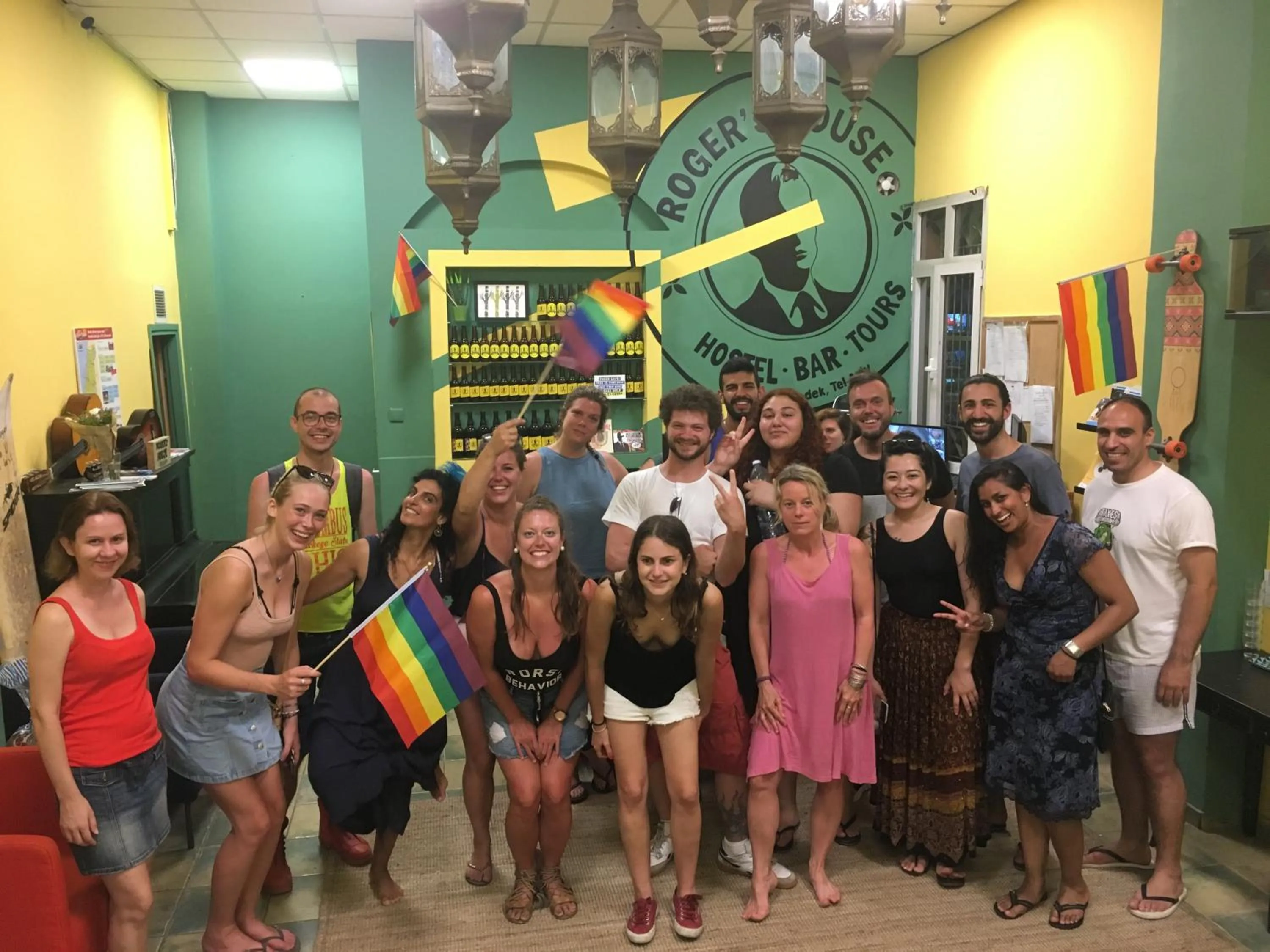 Lobby or reception in Roger's Hostel & Caravans Age 18-45