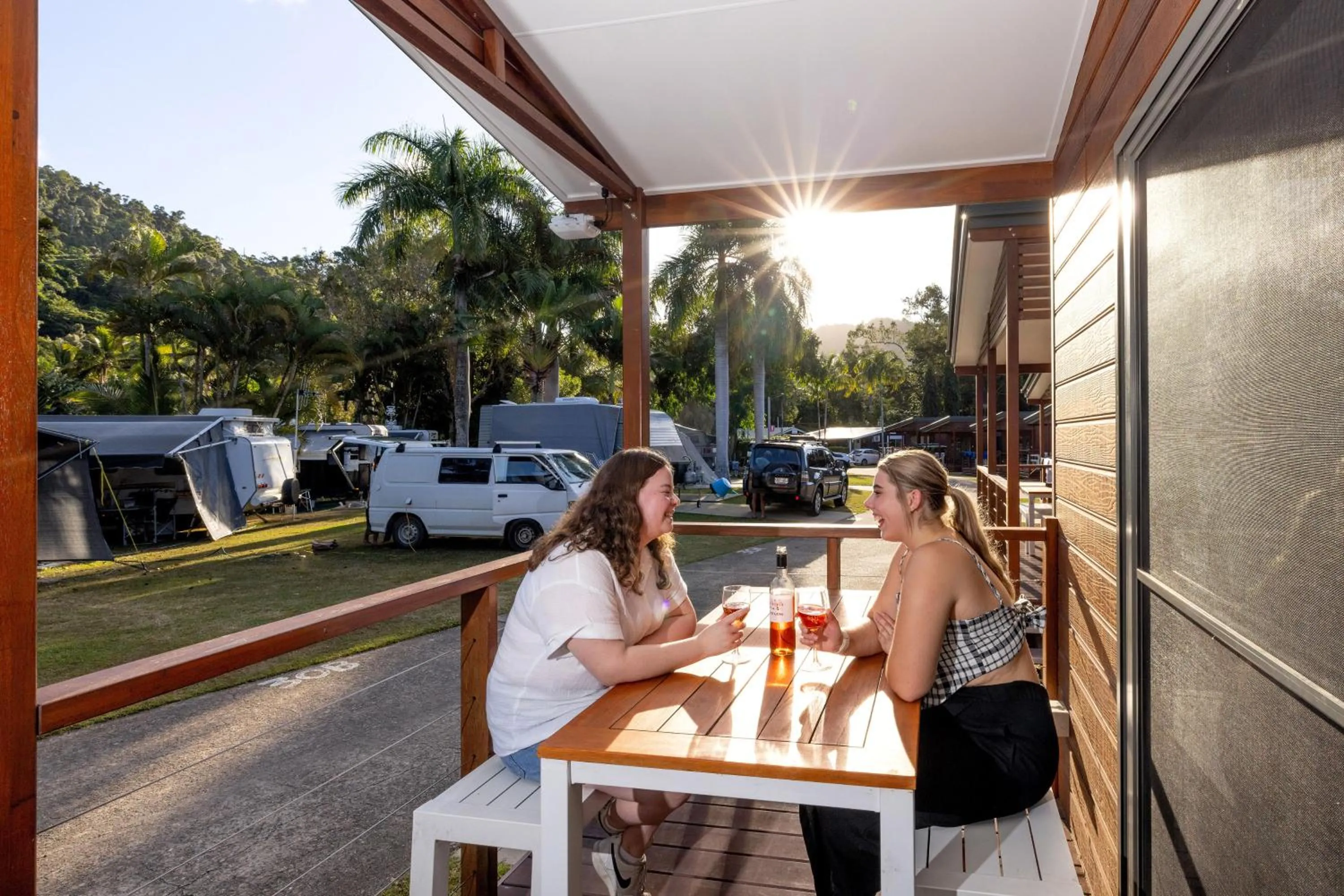 Patio in BIG4 Whitsunday Islands Holiday Park