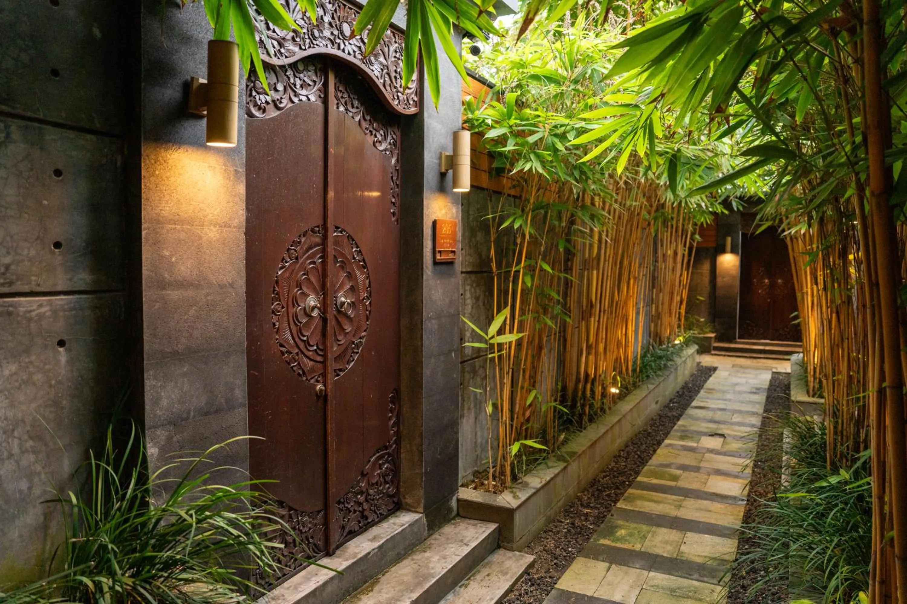 Facade/entrance in La Paradis Villa