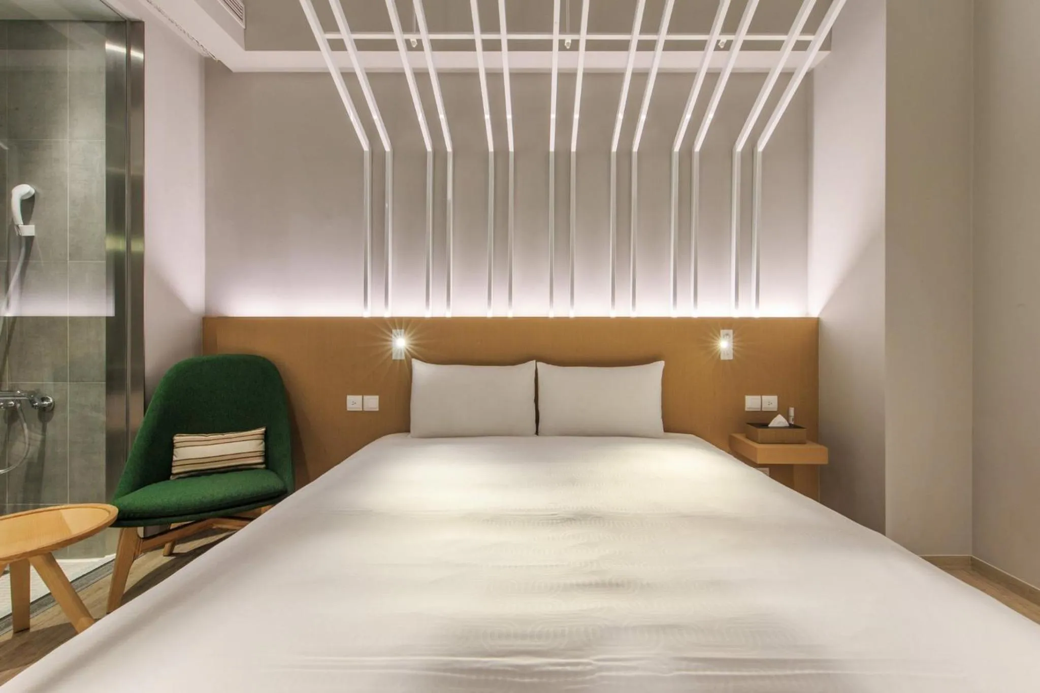 Bed in HOTEL PIN Jiaoxi