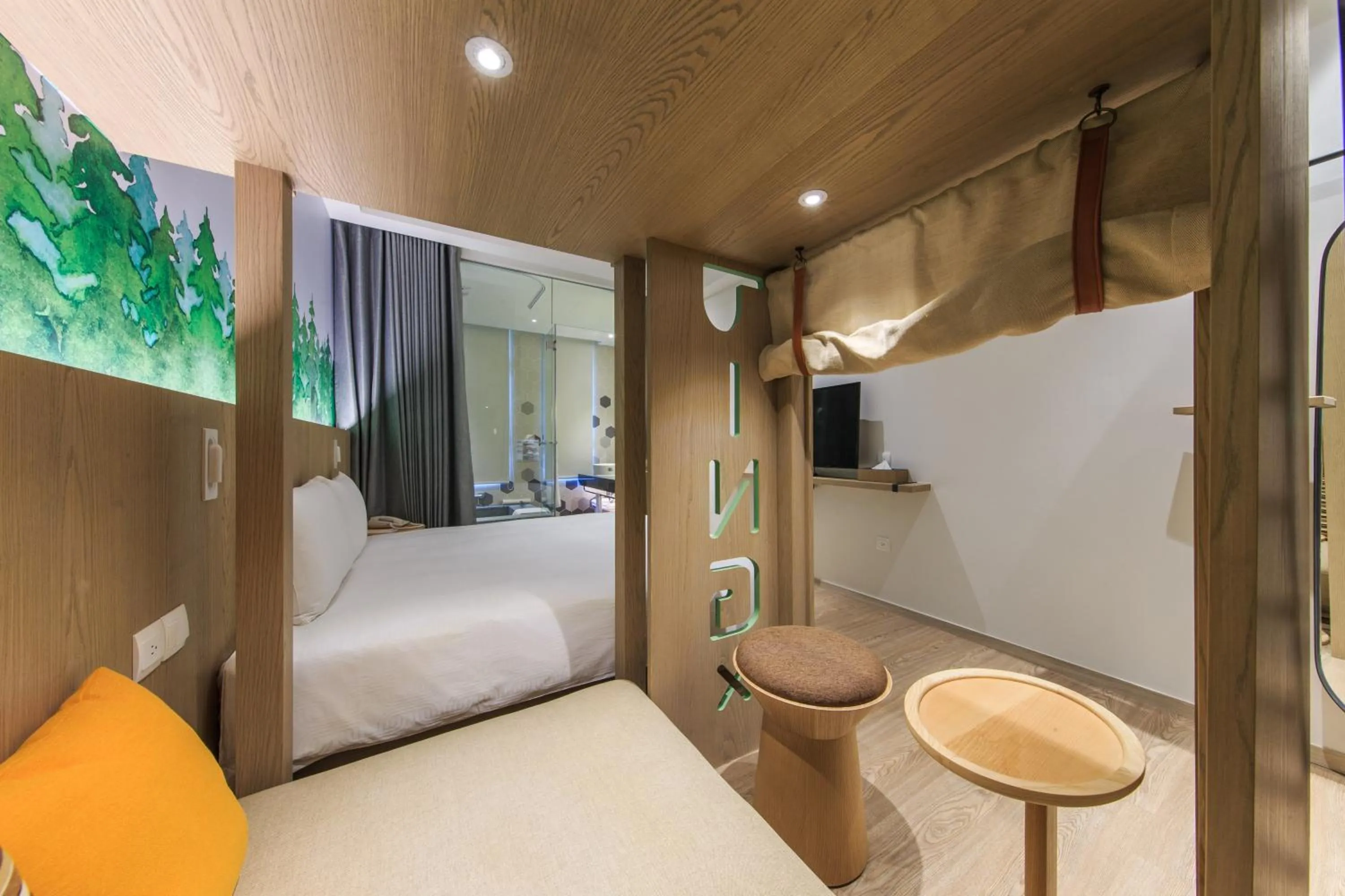 Bed in HOTEL PIN Jiaoxi