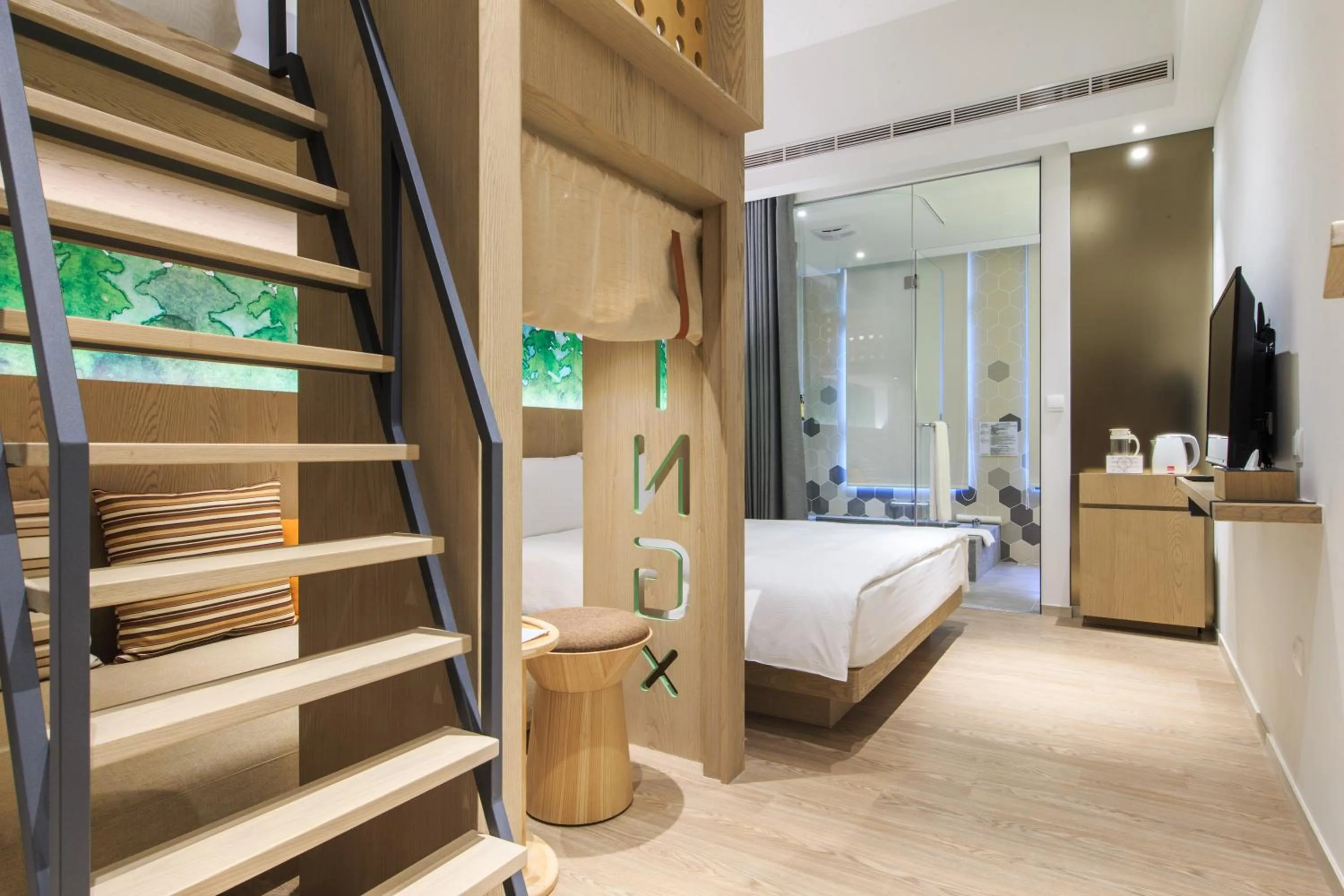 Bed in HOTEL PIN Jiaoxi