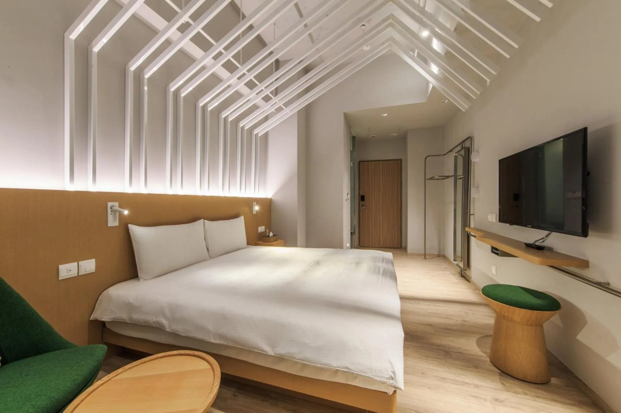 Bed in HOTEL PIN Jiaoxi