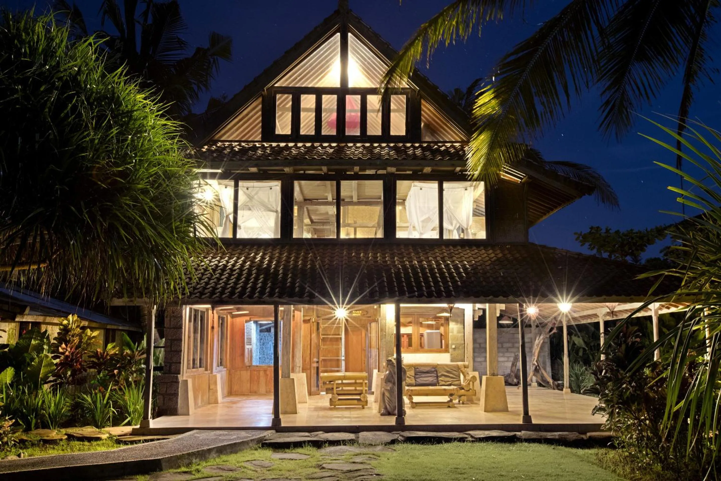 Living room in Pondok Pitaya Balian Hotel