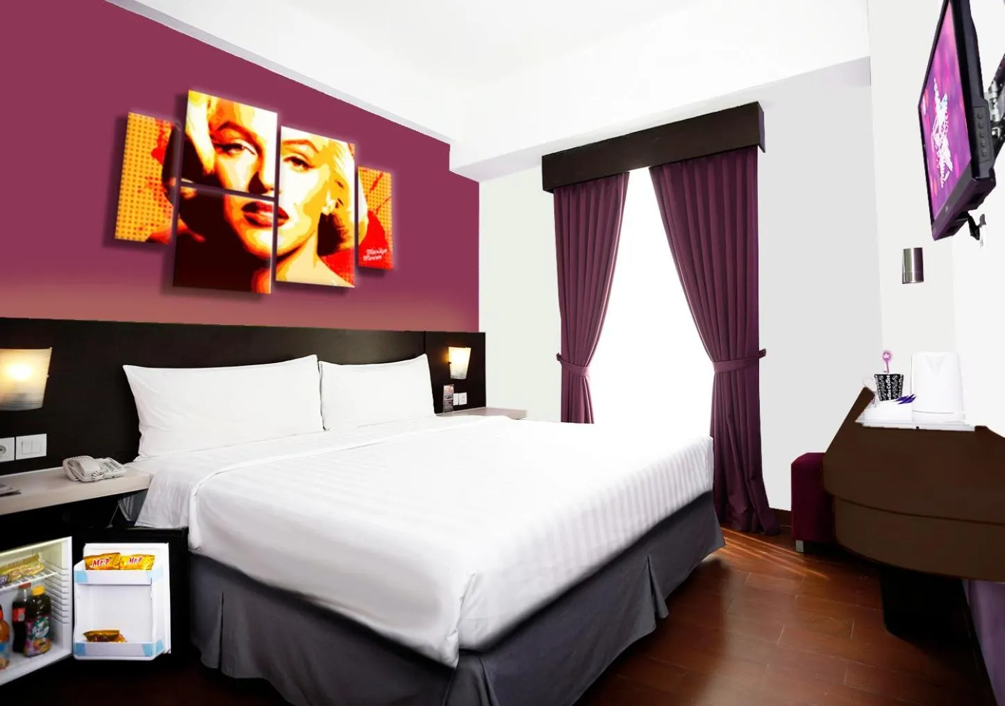 Bedroom, Bed in Fame Hotel Gading Serpong