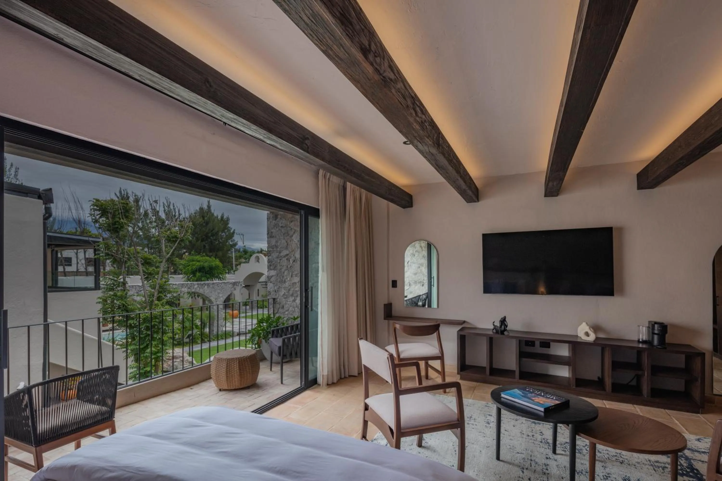 Bed in Hacienda Santo Cristo Hotel & Spa - Adults Only