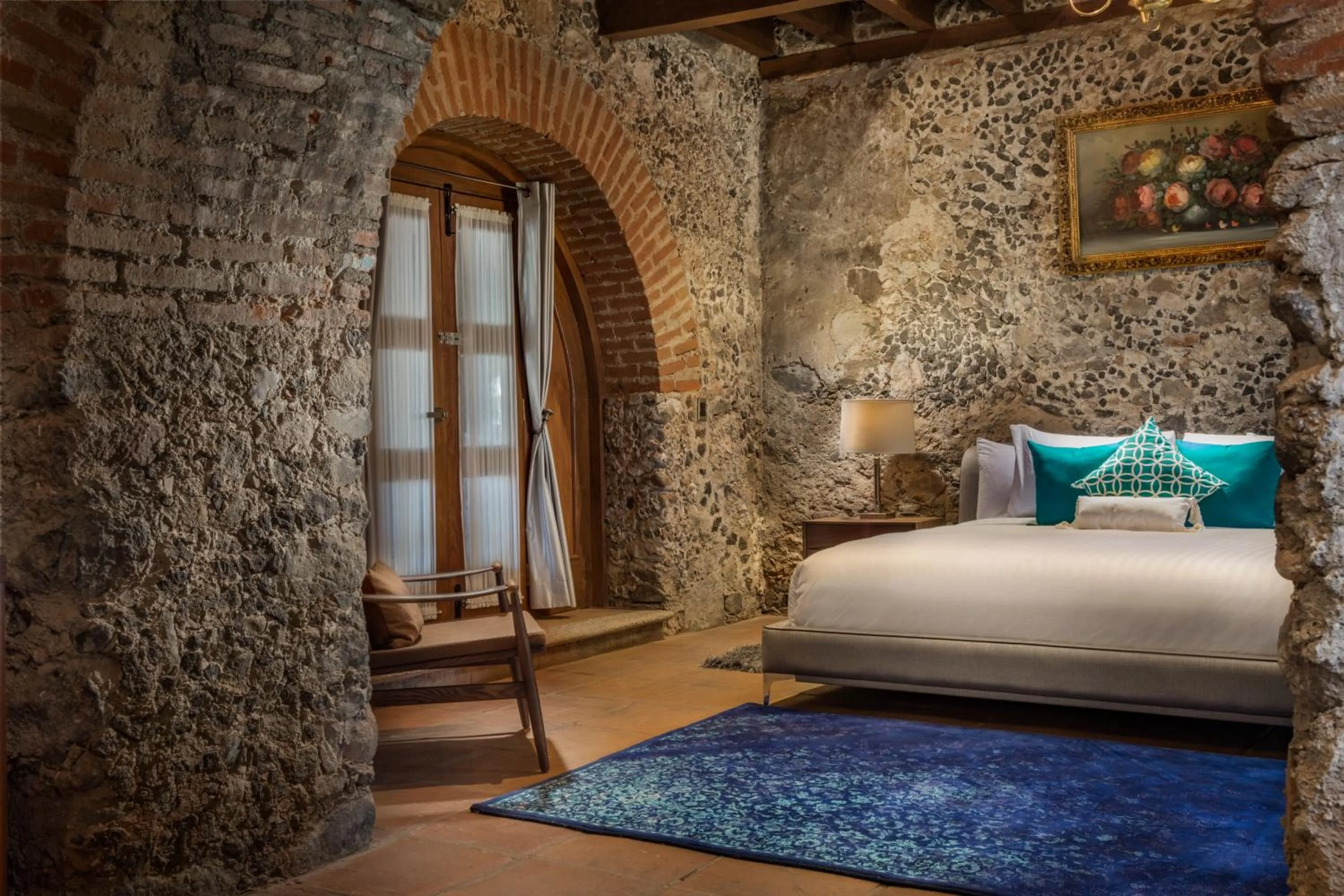 Bed in Hacienda Santo Cristo Hotel & Spa - Adults Only