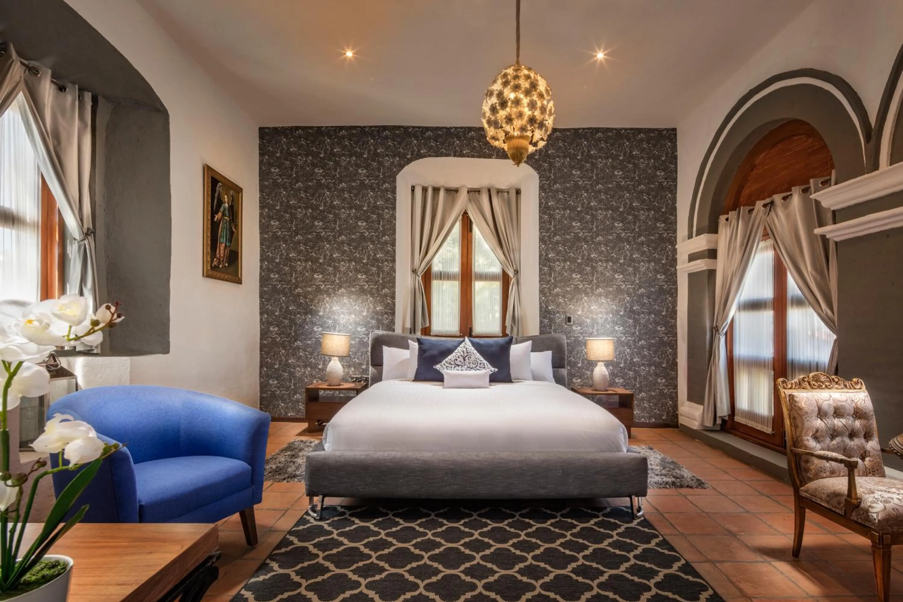 Bed in Hacienda Santo Cristo Hotel & Spa - Adults Only