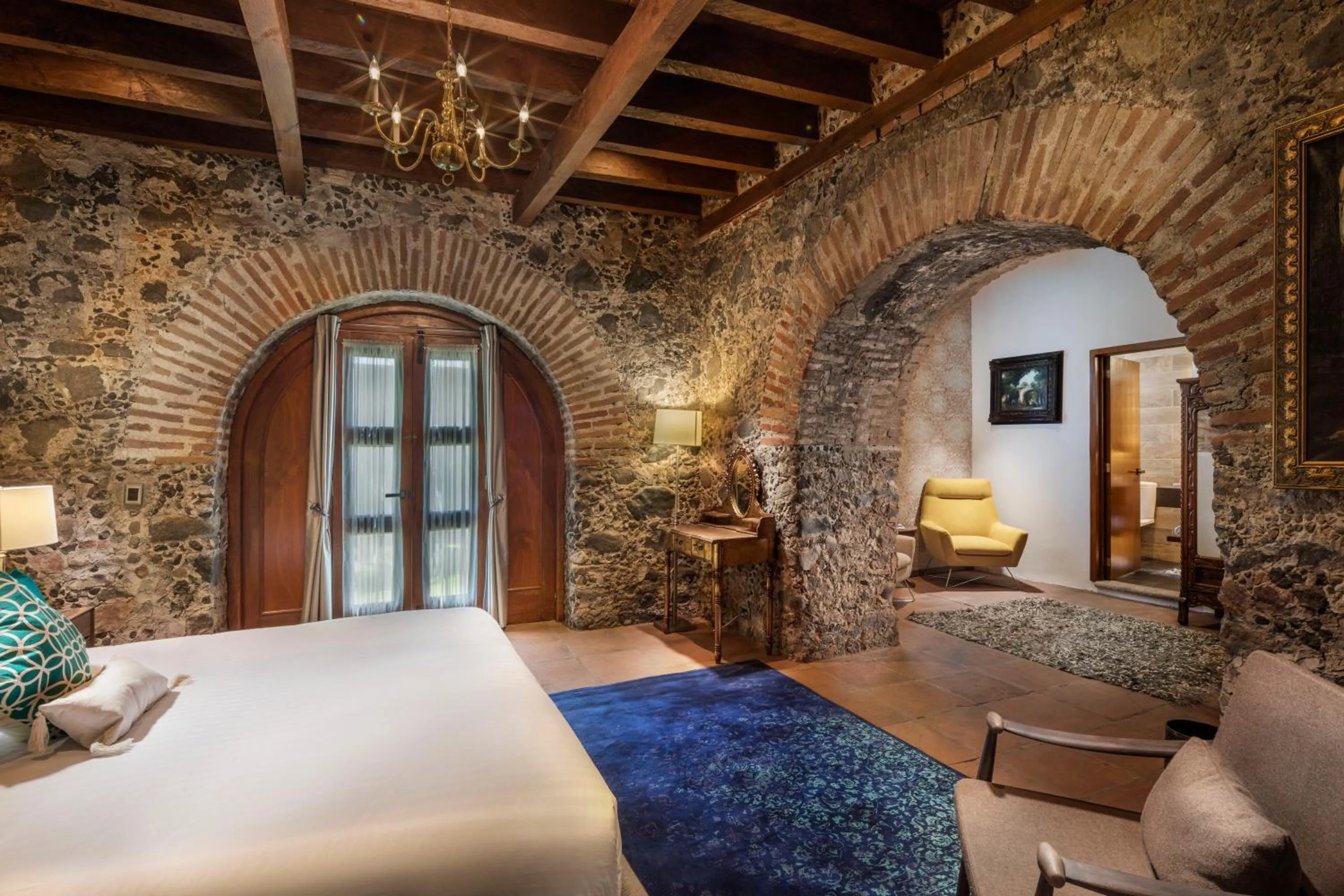 Bed in Hacienda Santo Cristo Hotel & Spa - Adults Only