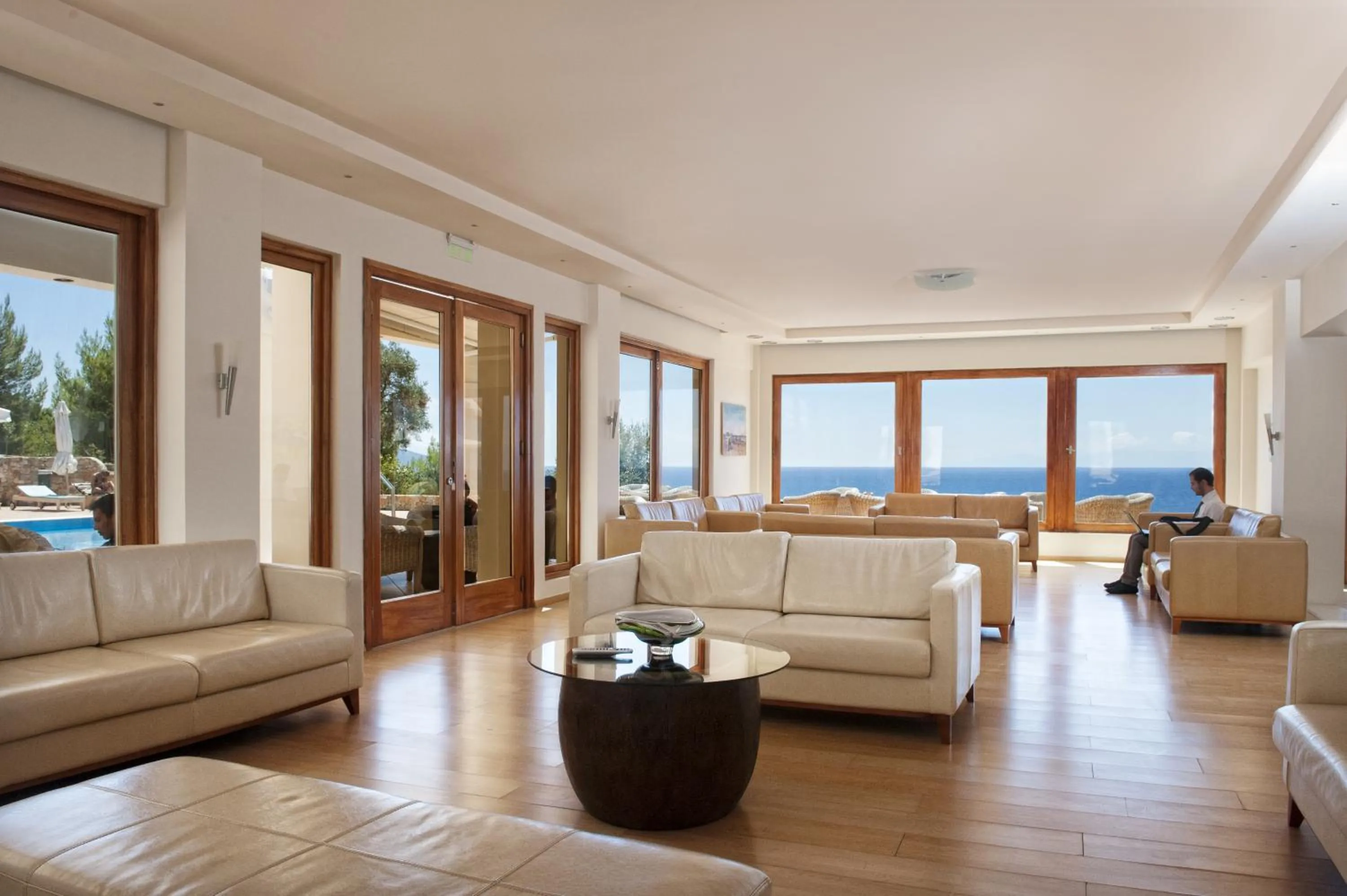 Communal lounge/ TV room in Alonissos Beach Bungalows And Suites Hotel