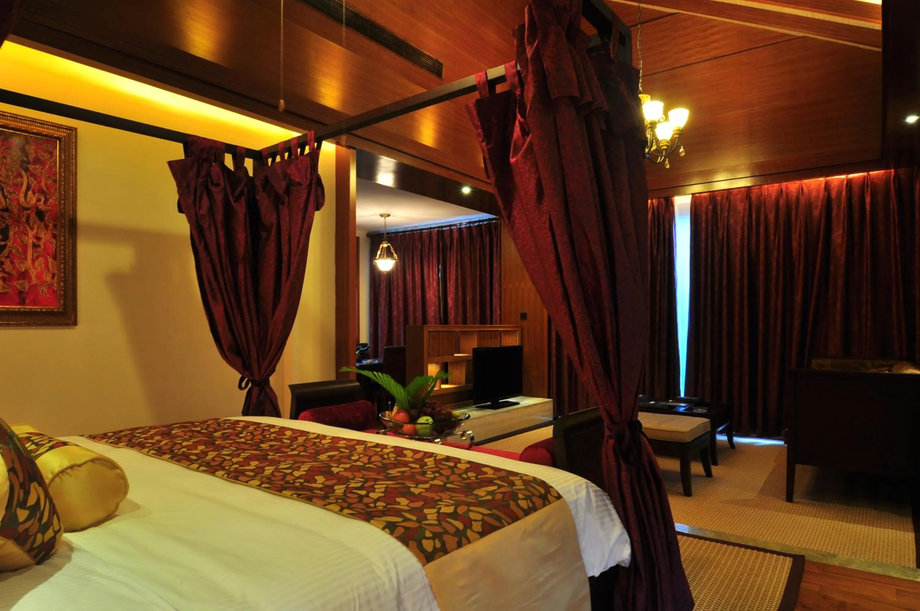 Seating area, Bed in ZhongAo Hotel Shimei Bay