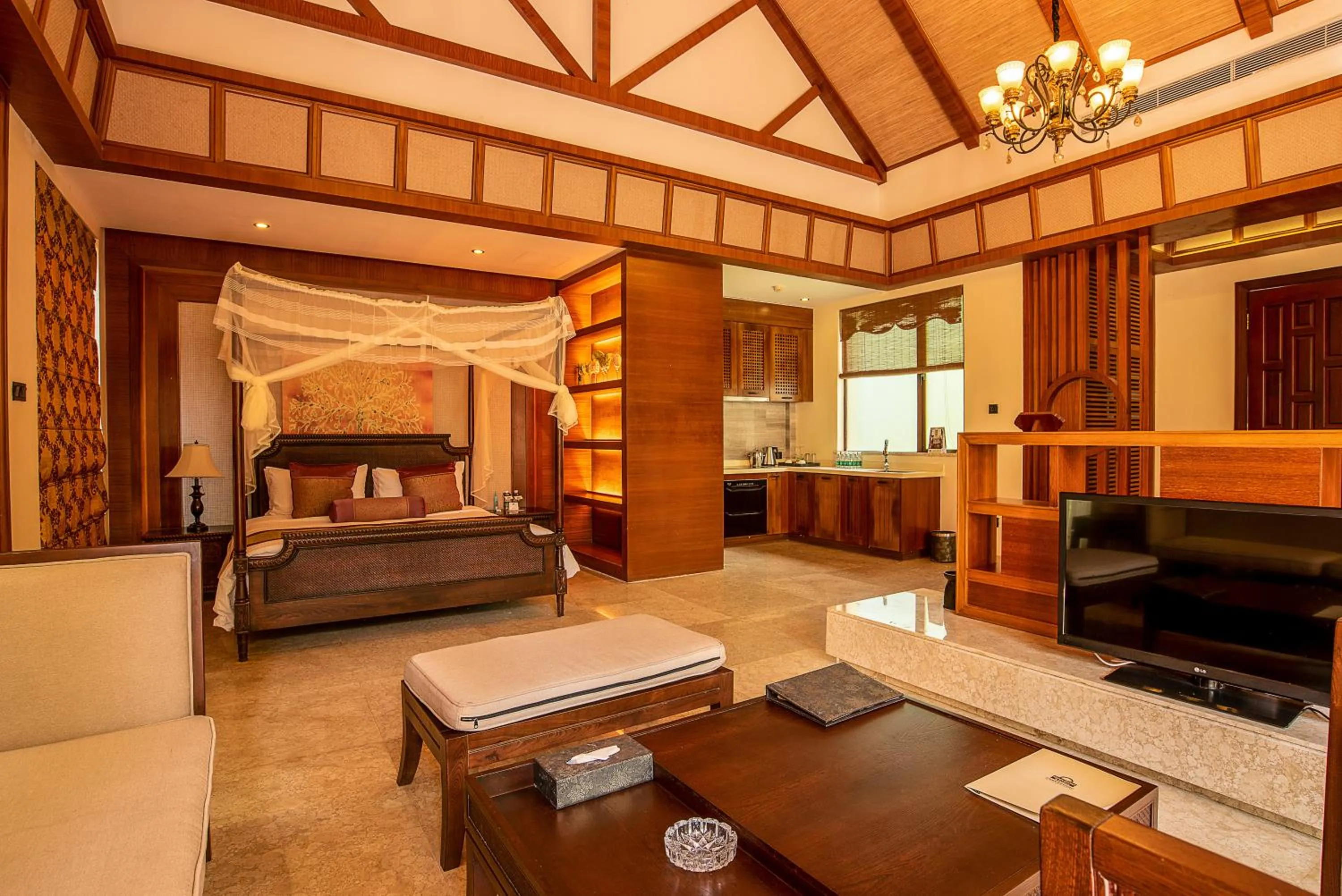 Bed in ZhongAo Hotel Shimei Bay