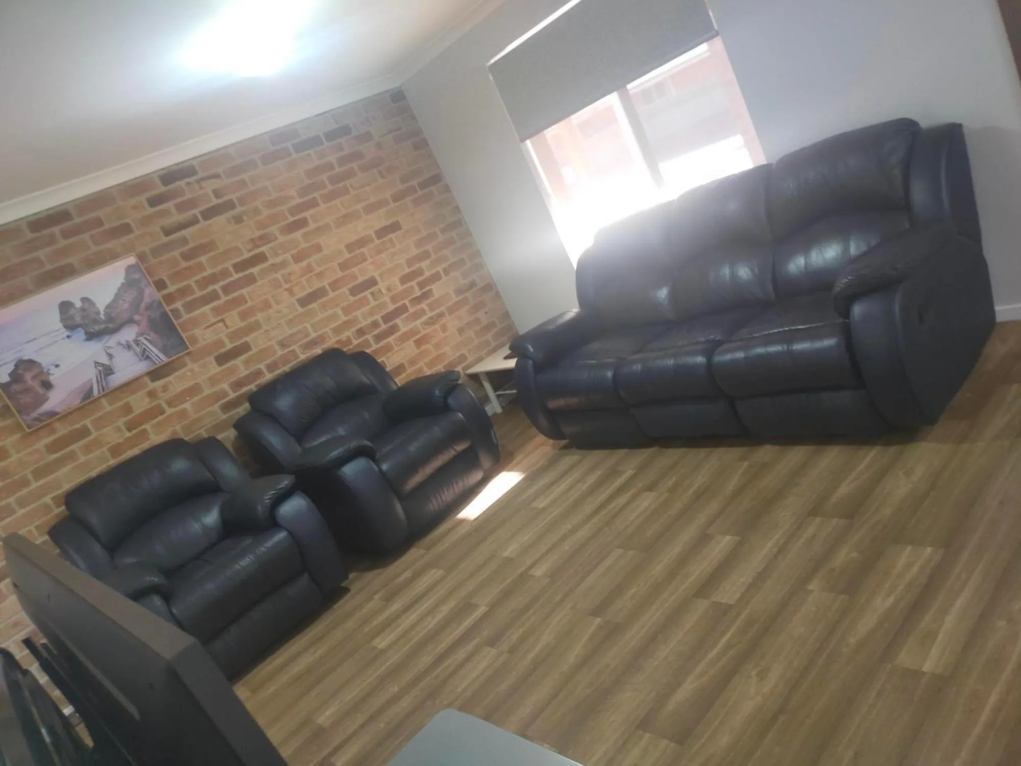 Living room in Bayview Motel