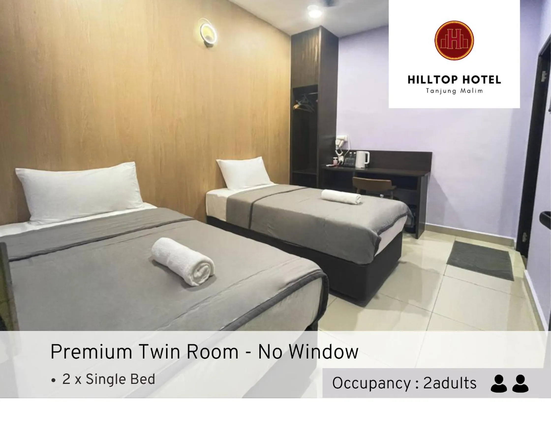 Photo of the whole room, Bed in Hilltop Hotel Tanjung Malim