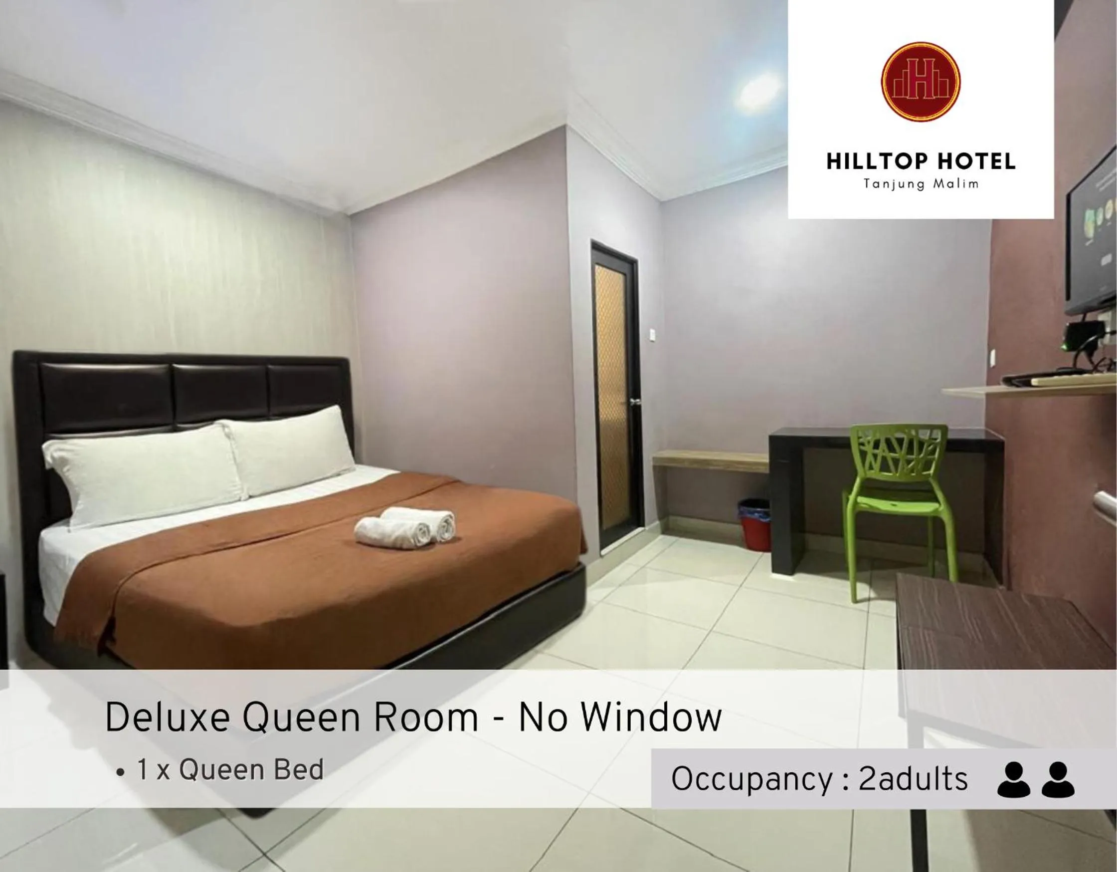 Bed in Hilltop Hotel Tanjung Malim