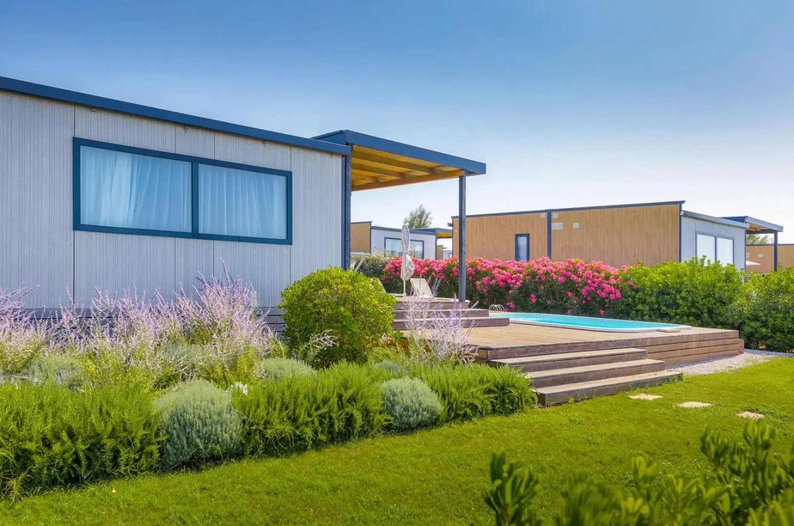 Deluxe Camping Villa With Private Pool - first row to the sea in Arena Grand Kazela Camping Homes Deluxe Camping Villa With Private Pool - first row to the sea in Arena Grand Kazela Camping Homes