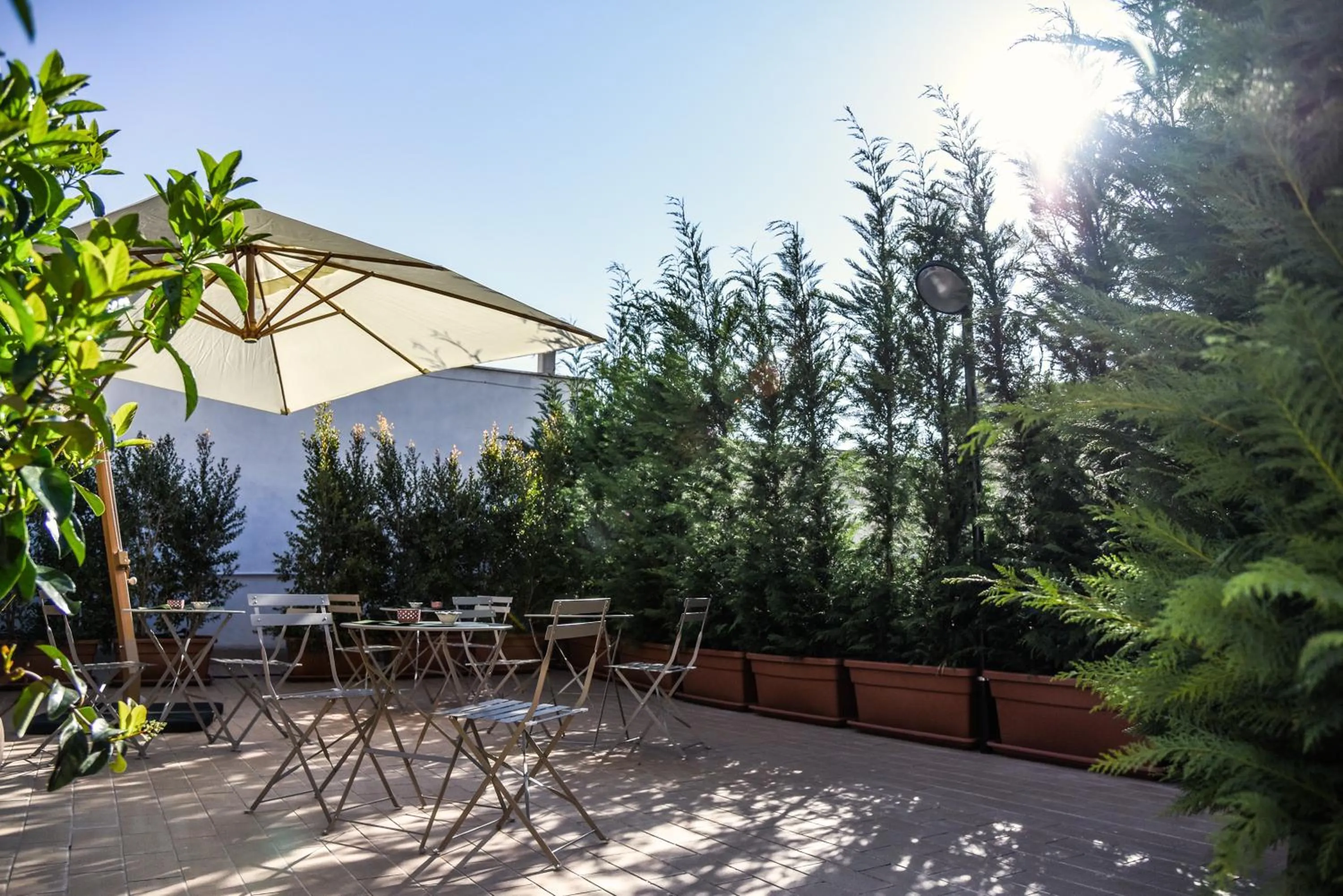 Patio in KAPSOTT B&B