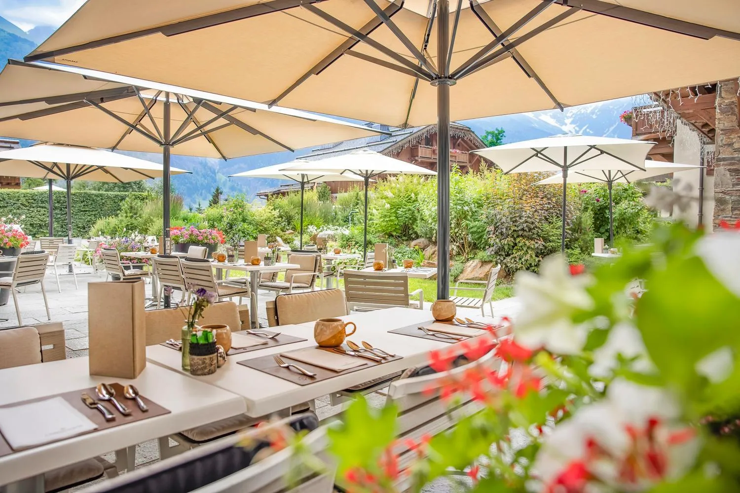 Patio in Armancette - The Leading Hotels of the World