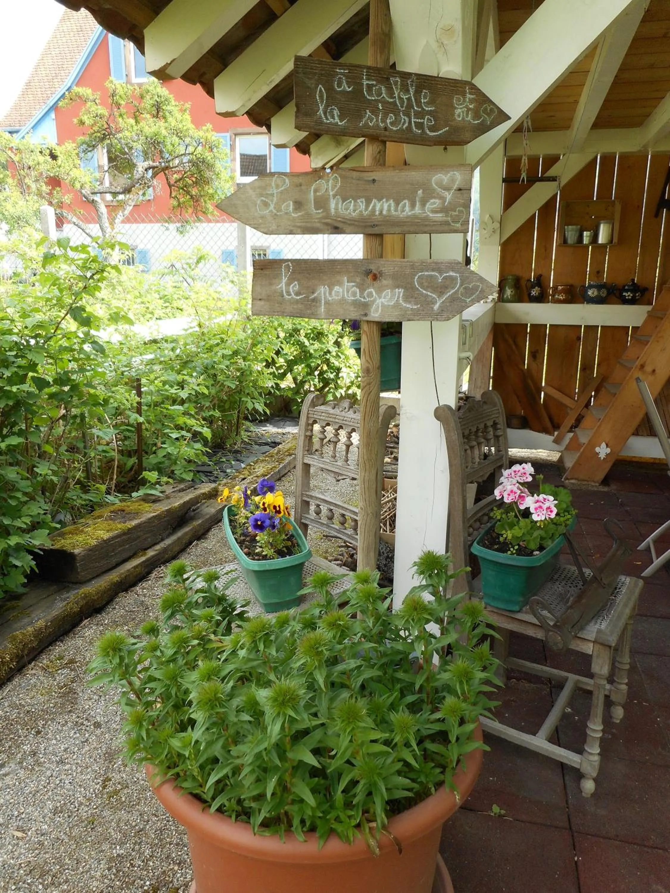 Garden in Gîte La Charmaie