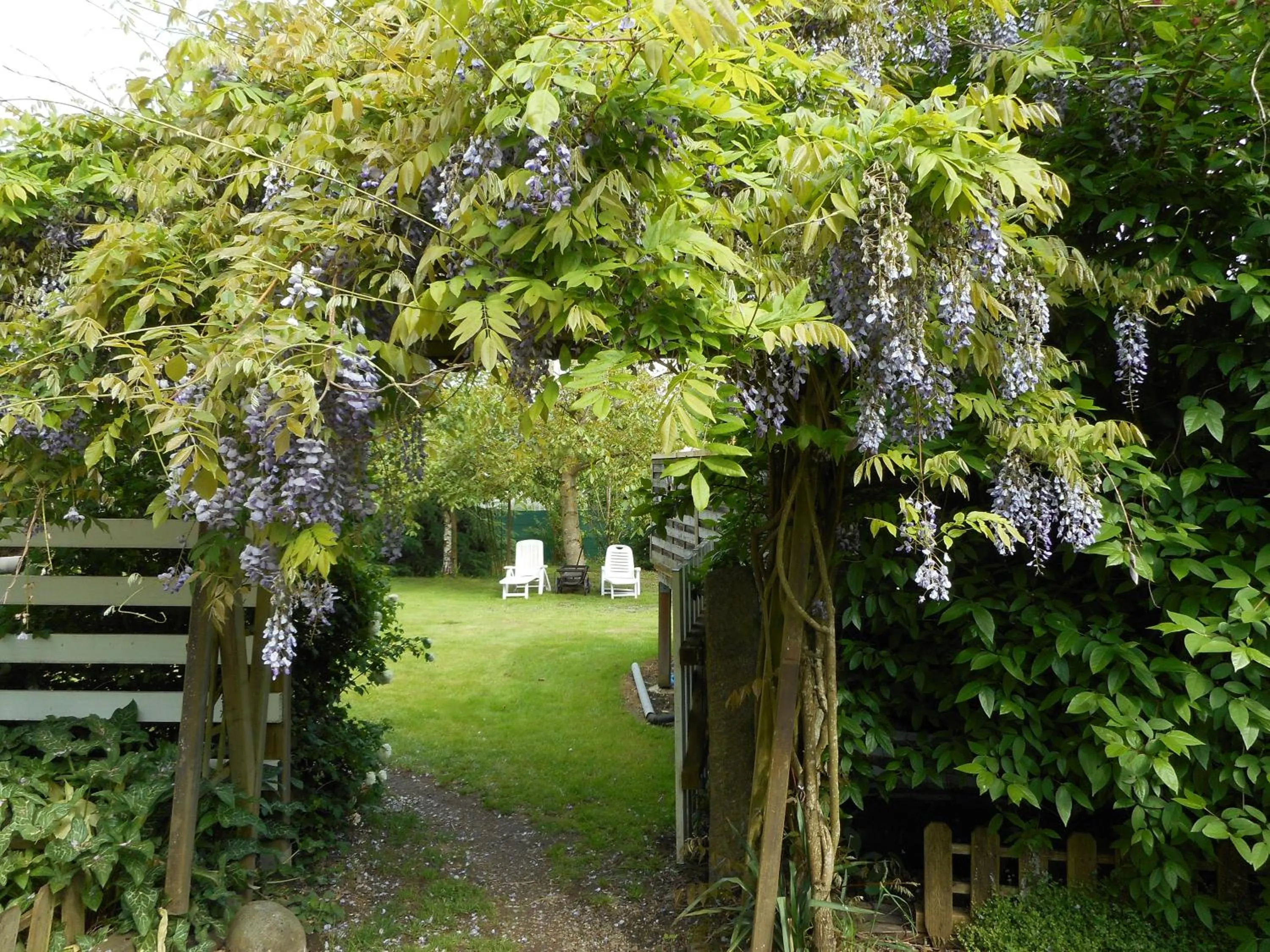 Garden in Gîte La Charmaie