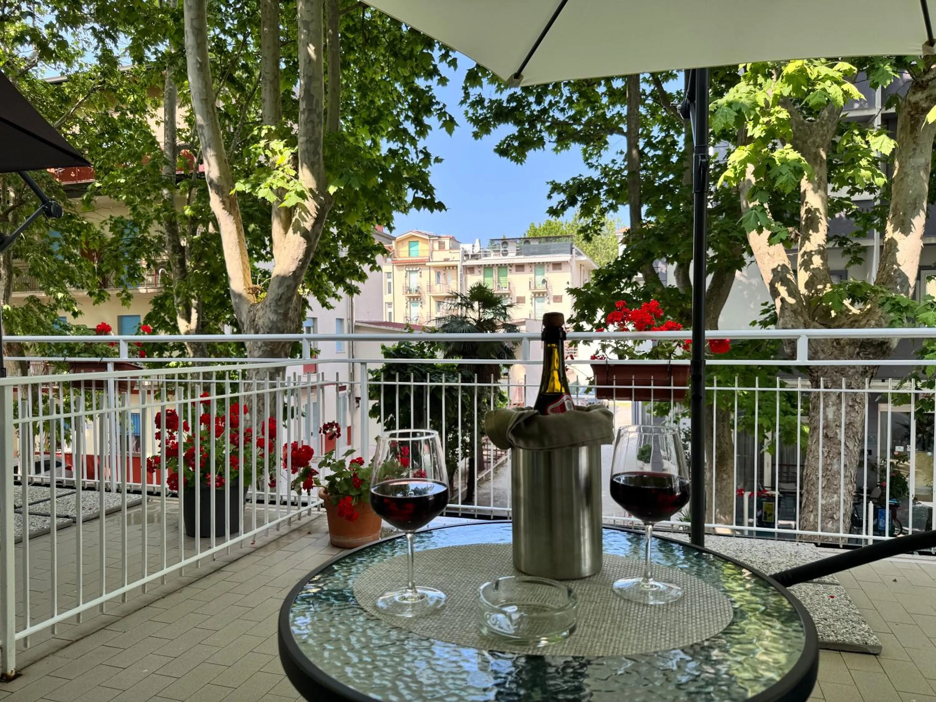 Balcony/Terrace in Blue Hotel