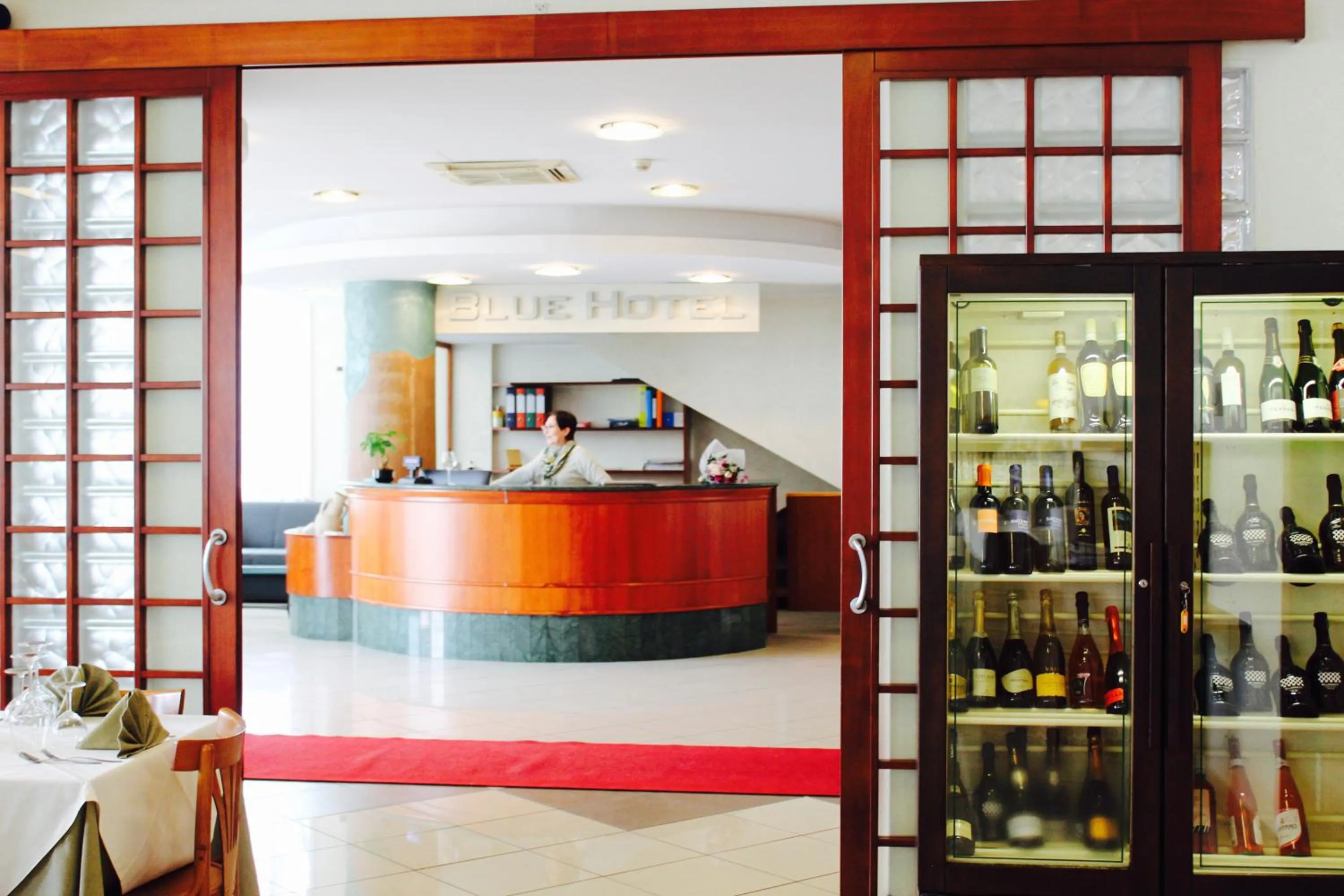 Lobby or reception in Blue Hotel