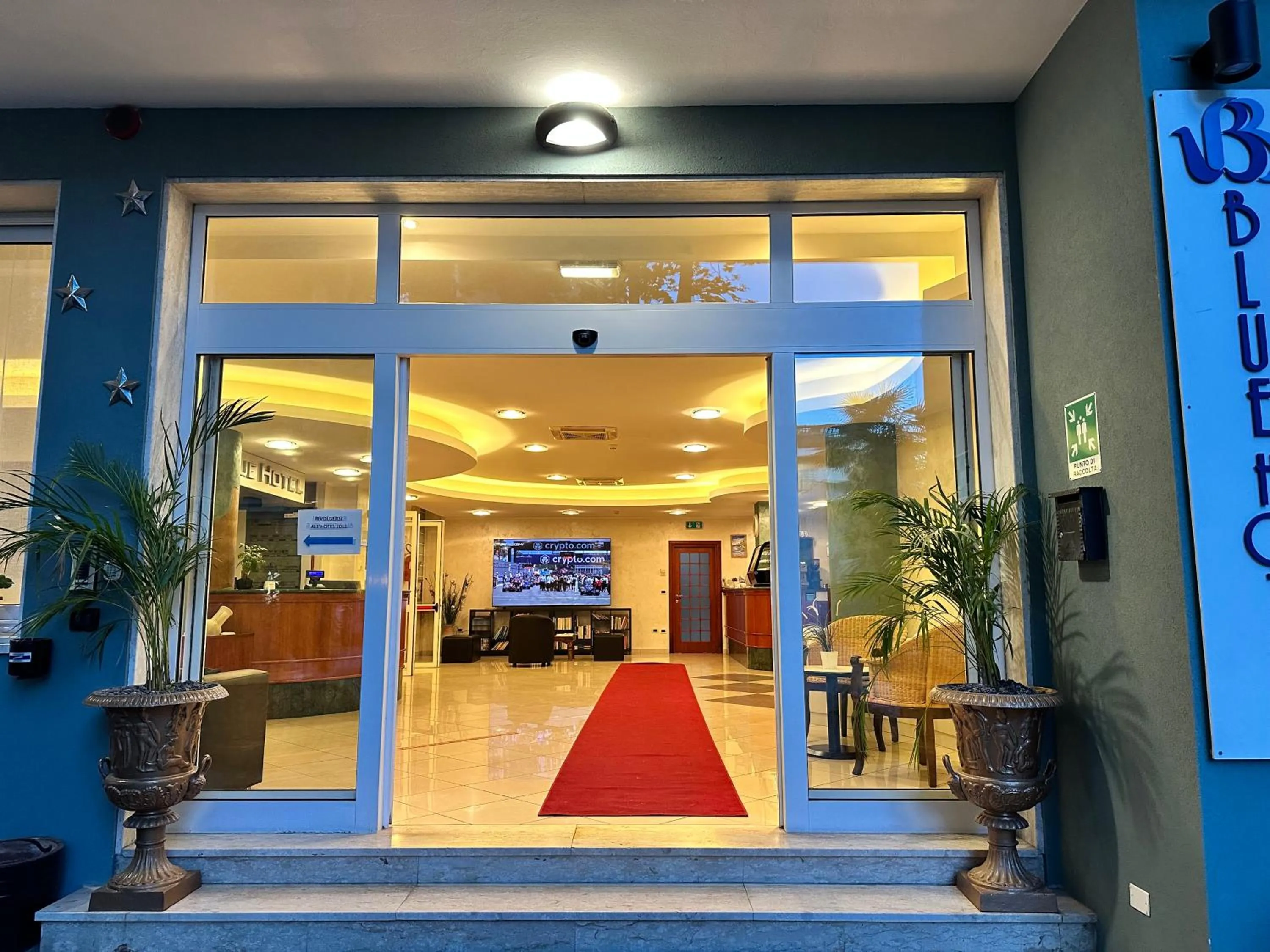 Lobby or reception in Blue Hotel